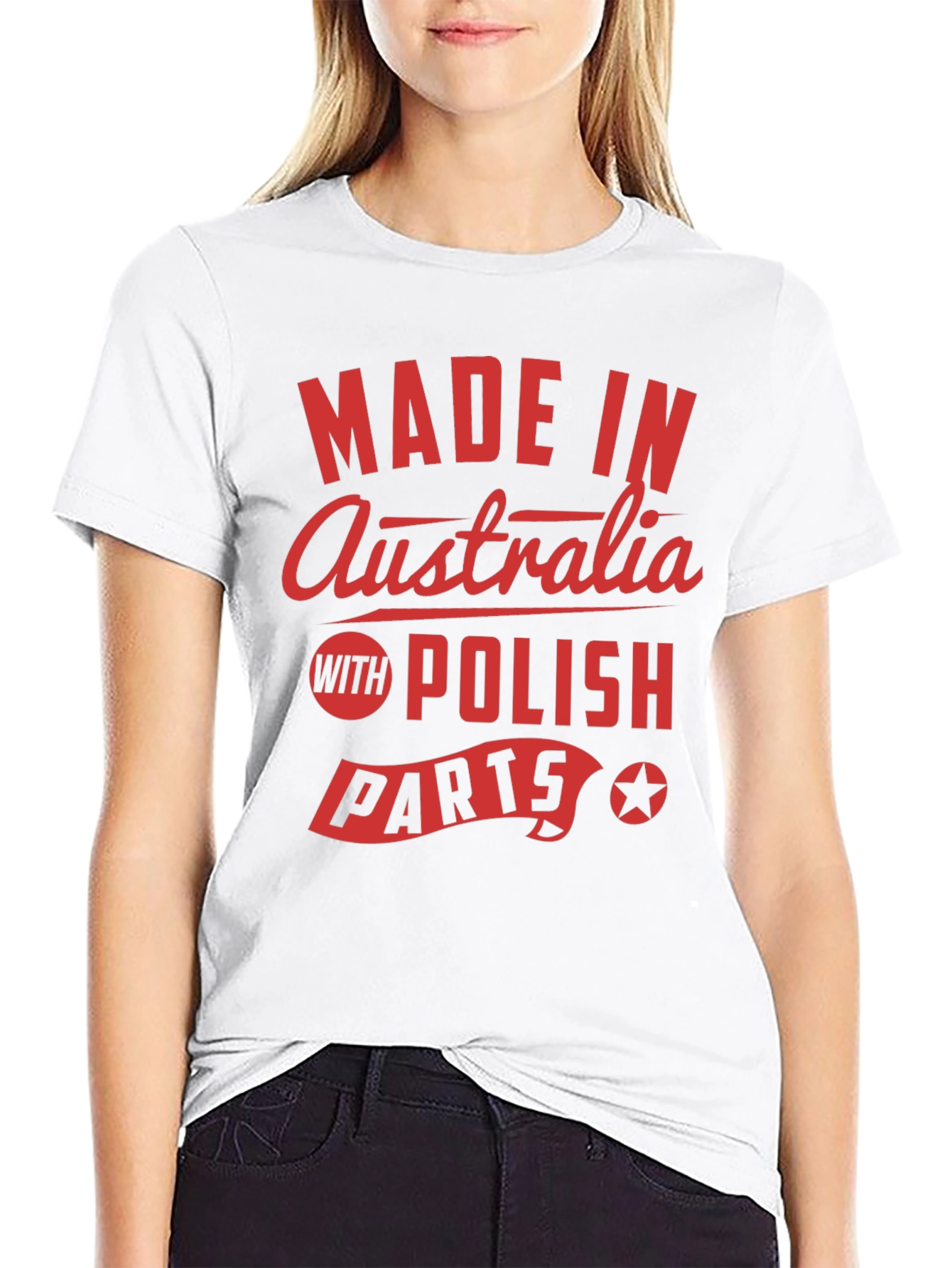 Black Made in Australia with Polish Parts T-Shirt view 9