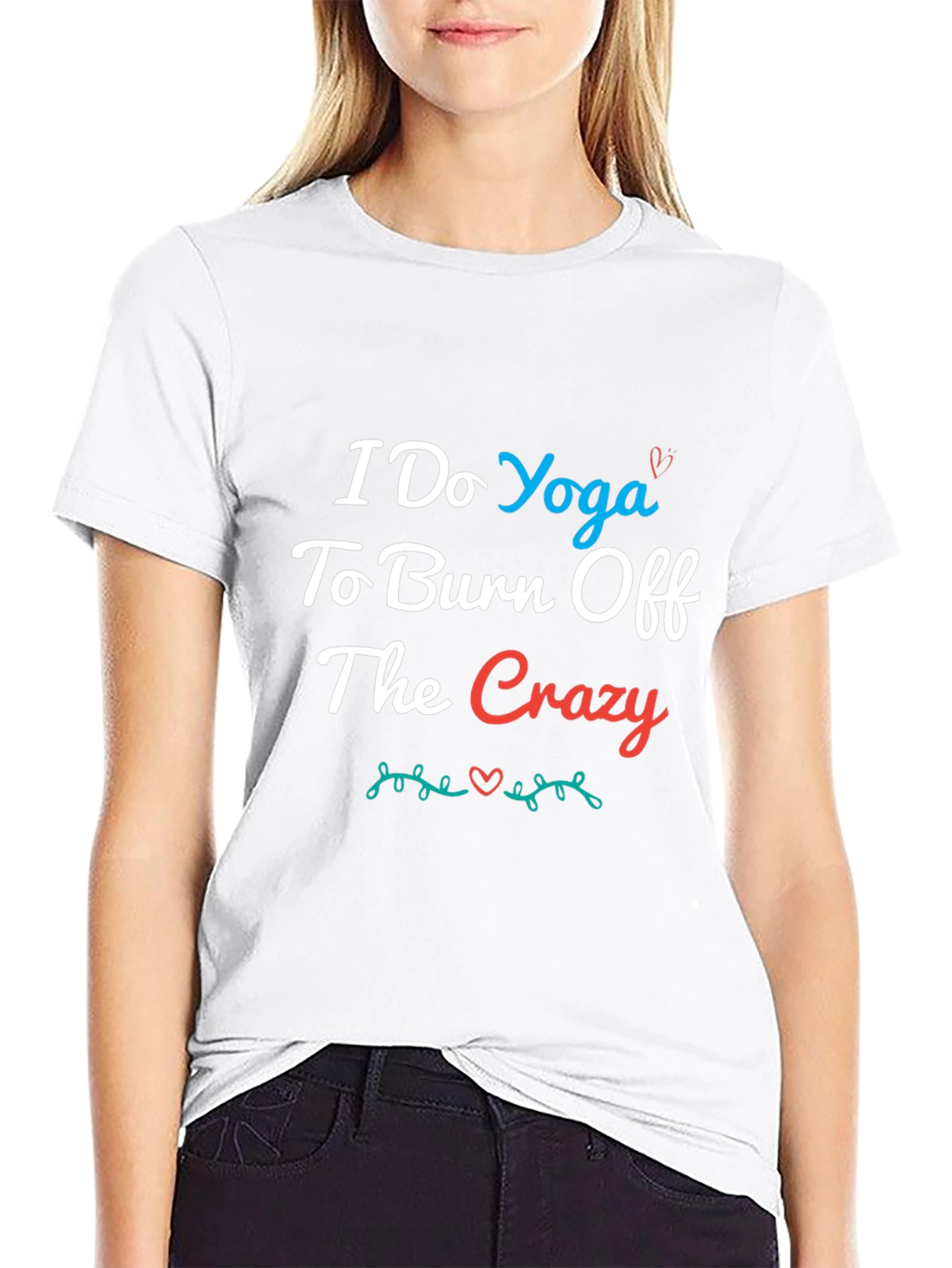 Black Yoga Crazy Burn Off Tee view 9