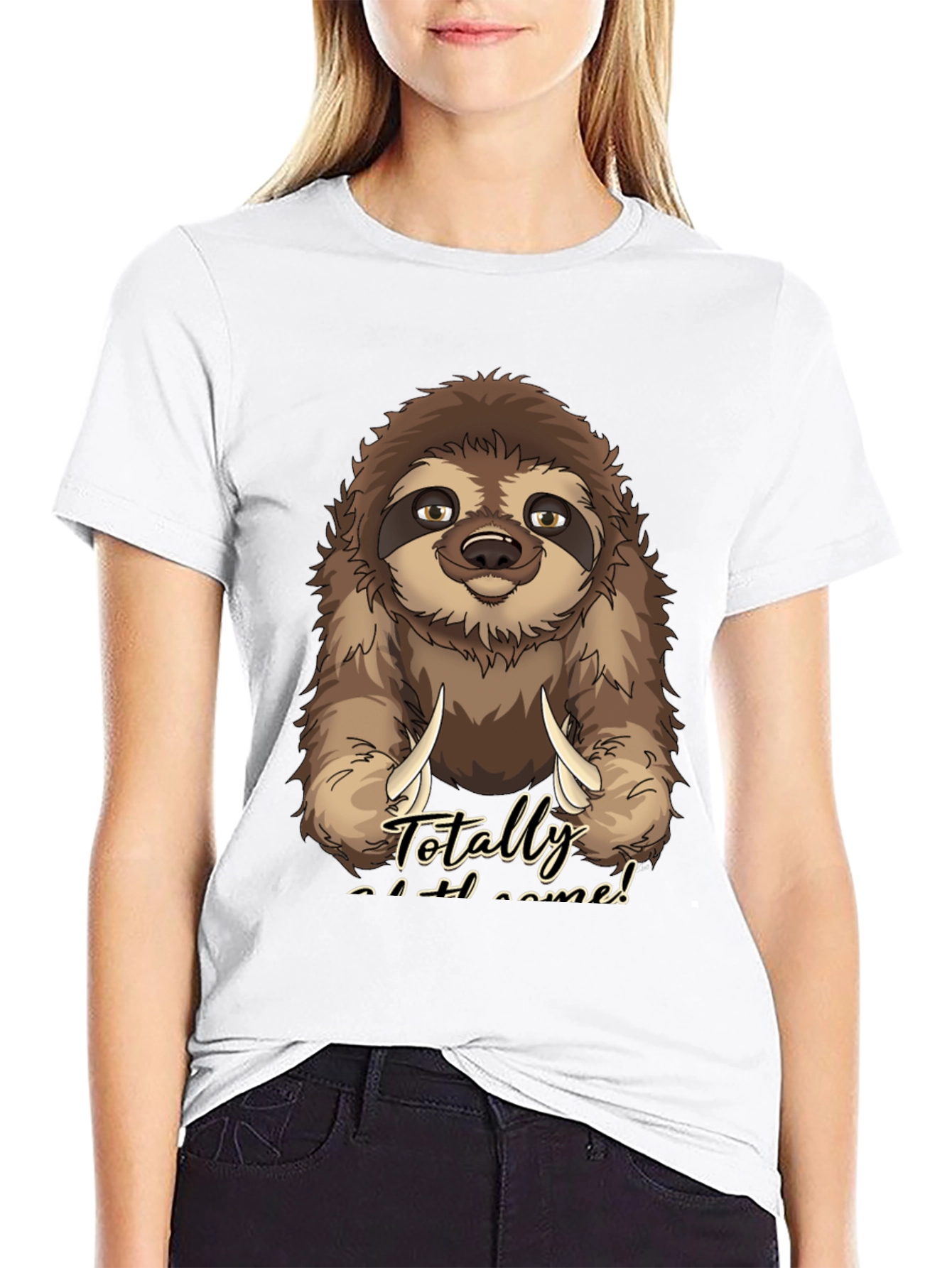 Black Sloth 'Totally Slothsome' Graphic Tee view 9