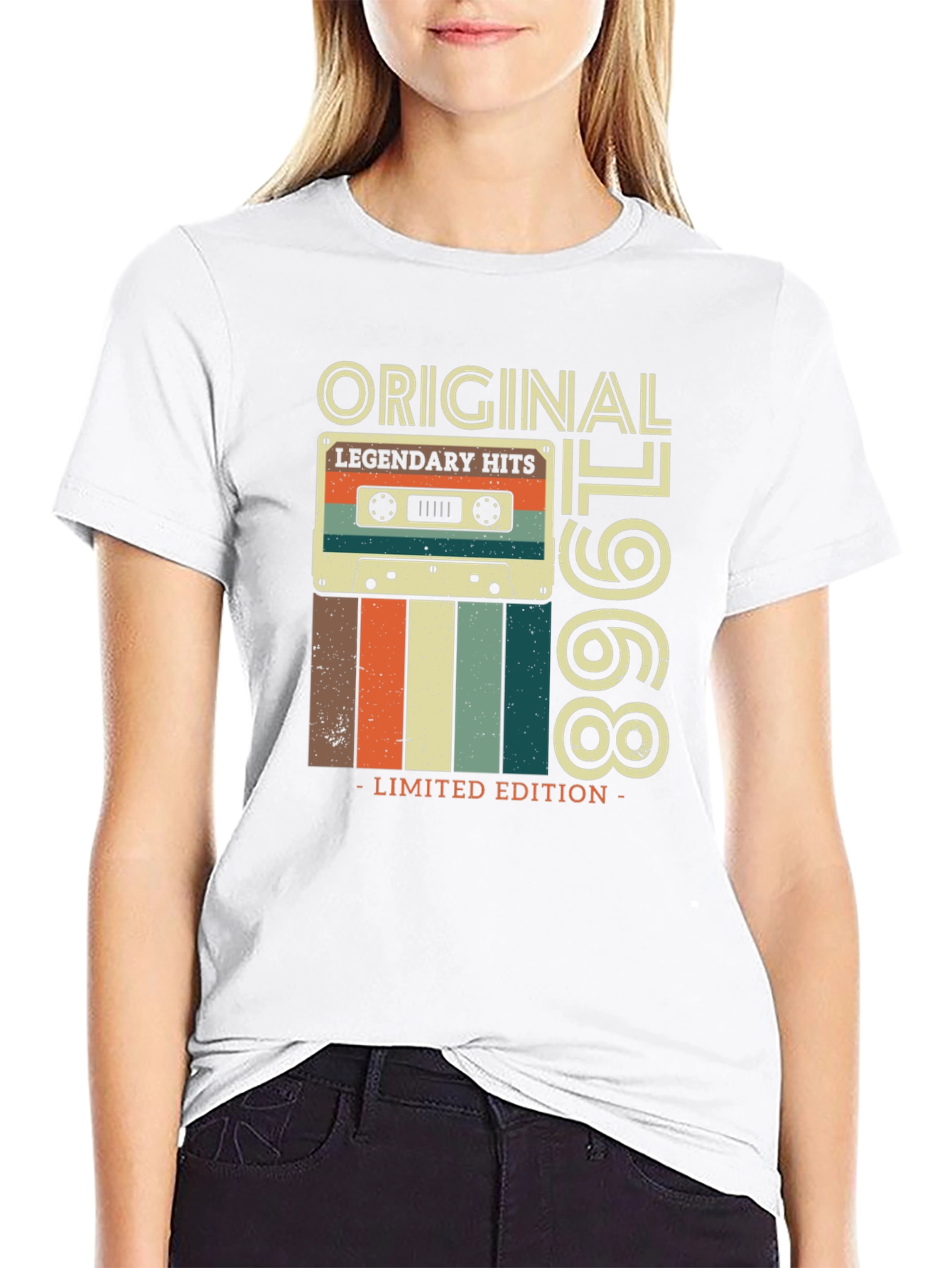 Black Original 1968 Legendary Hits Cassette T-Shirt view 9