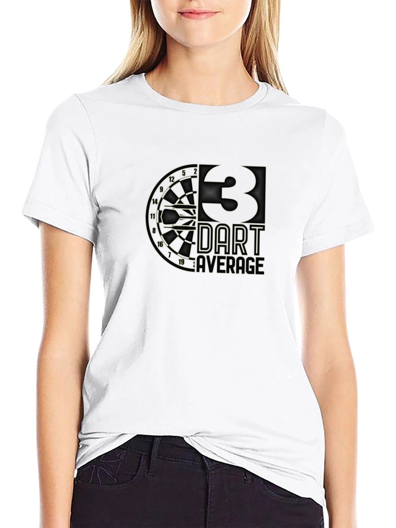 Black 3 Dart Average T-Shirt view 9
