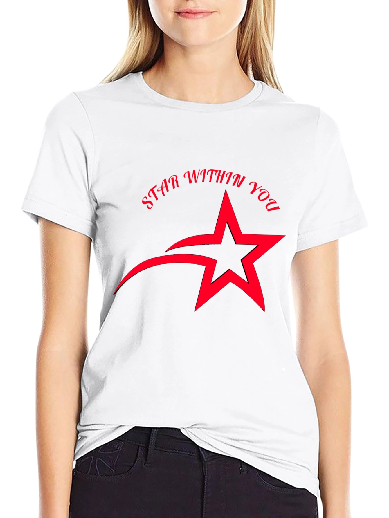 Black Star Within You Graphic Black T-Shirt view 9