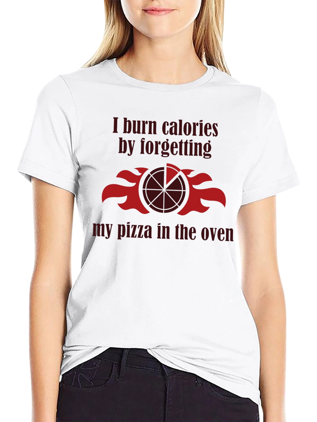 Black Funny Pizza Lover Graphic Tee view 9