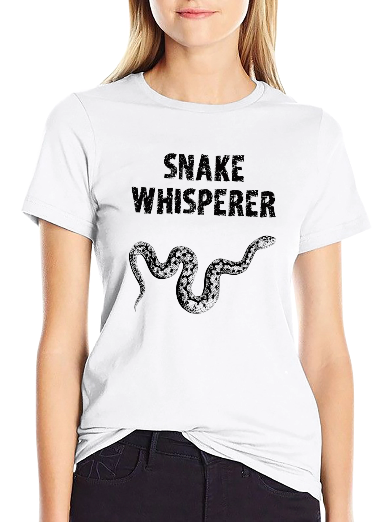 Black Snake Whisperer Graphic Tee - Black view 9