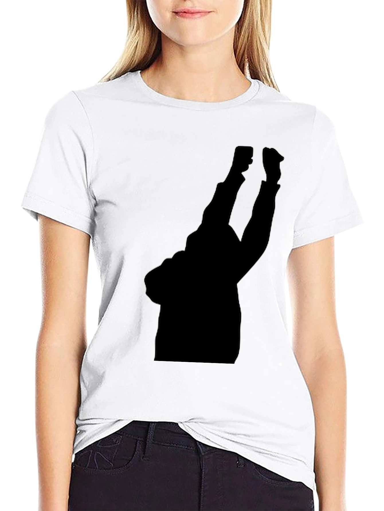 Black Silhouette Graphic Tee - Black Comfort Fit Shirt view 9