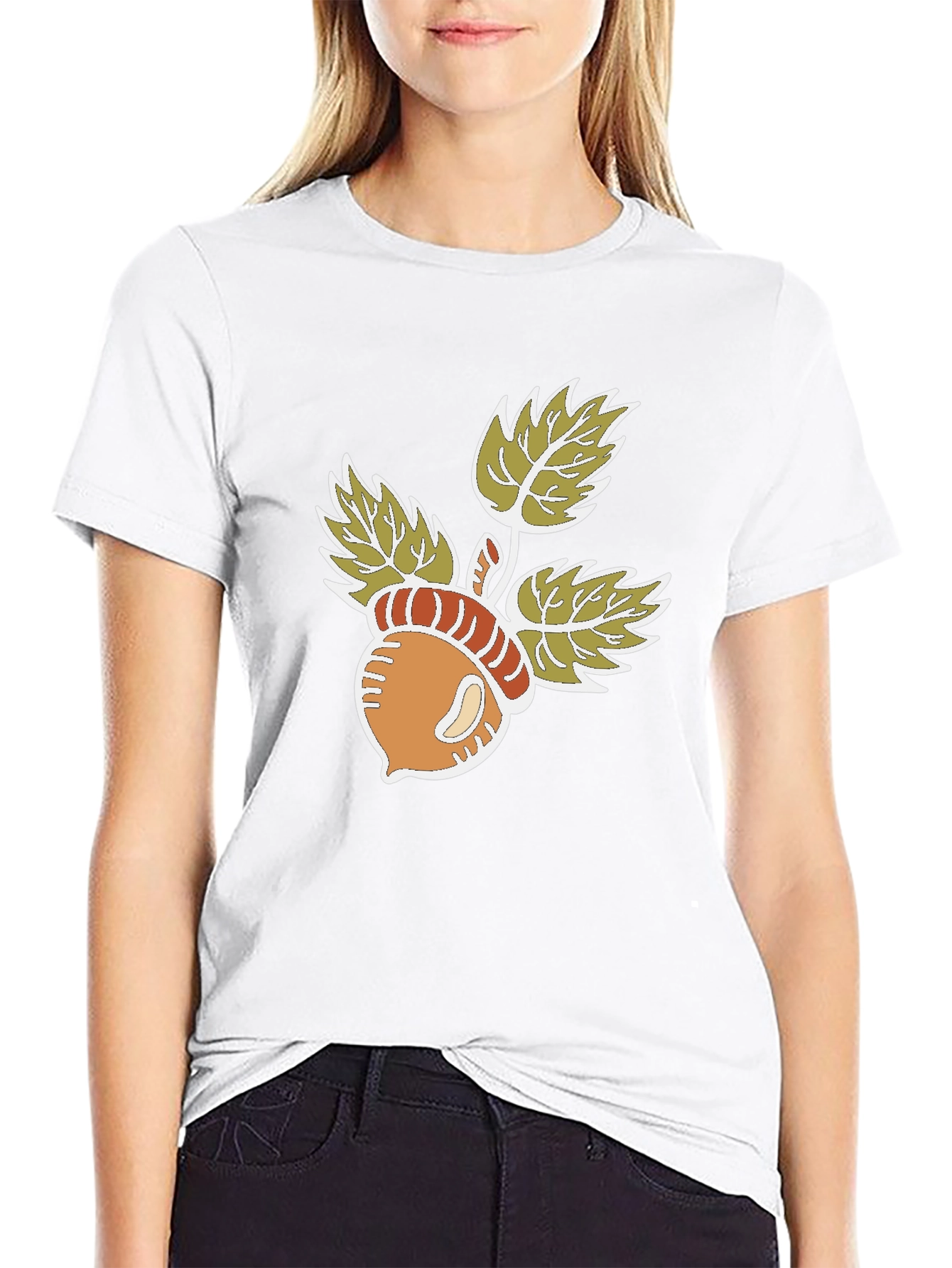 Acorn & Leaves Graphic T-Shirt - 9