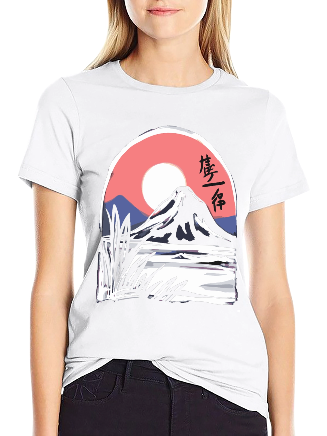 Black Mountain View Graphic Tee - Black Cotton Blend view 9