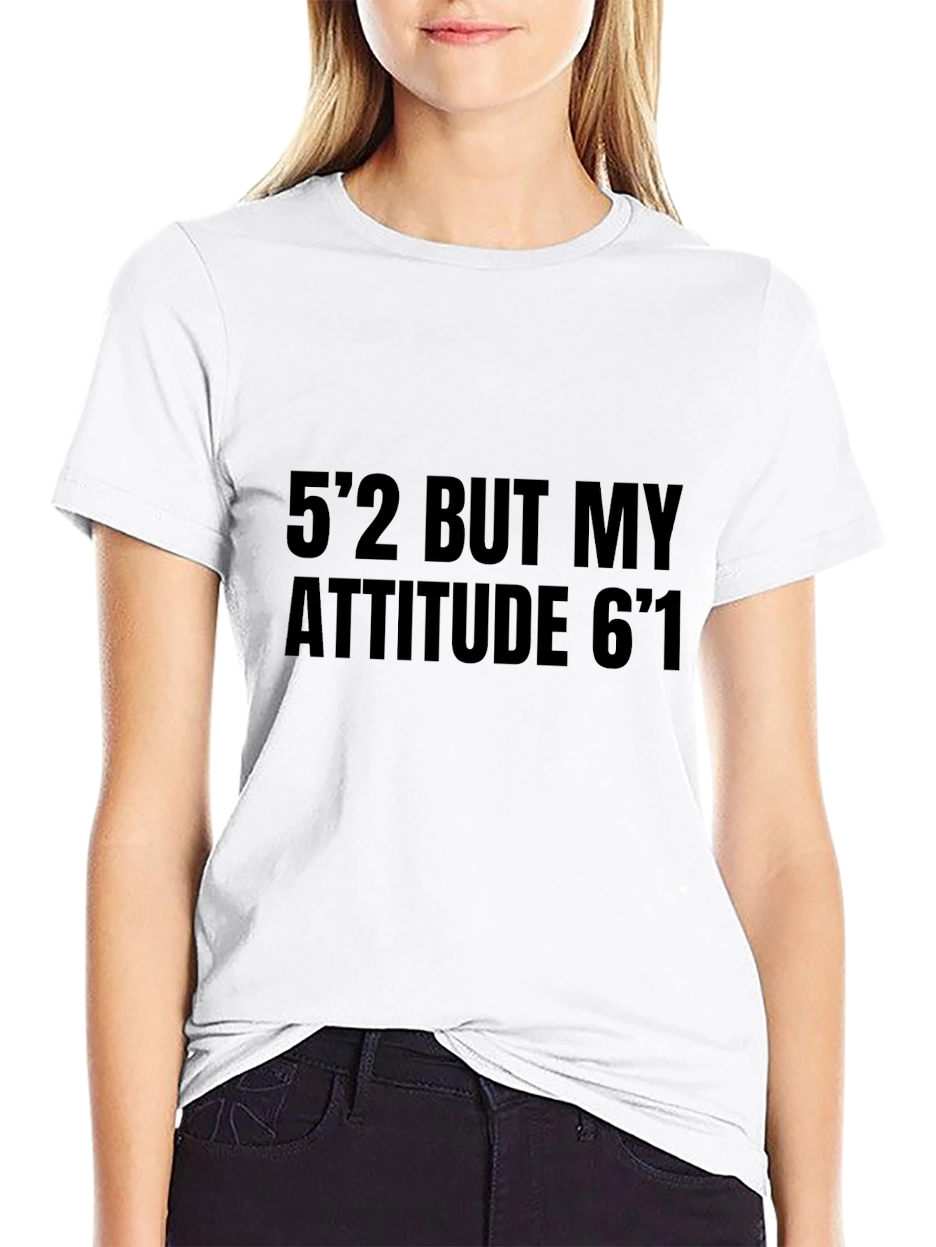 Black Funny Attitude Graphic T-Shirt view 9