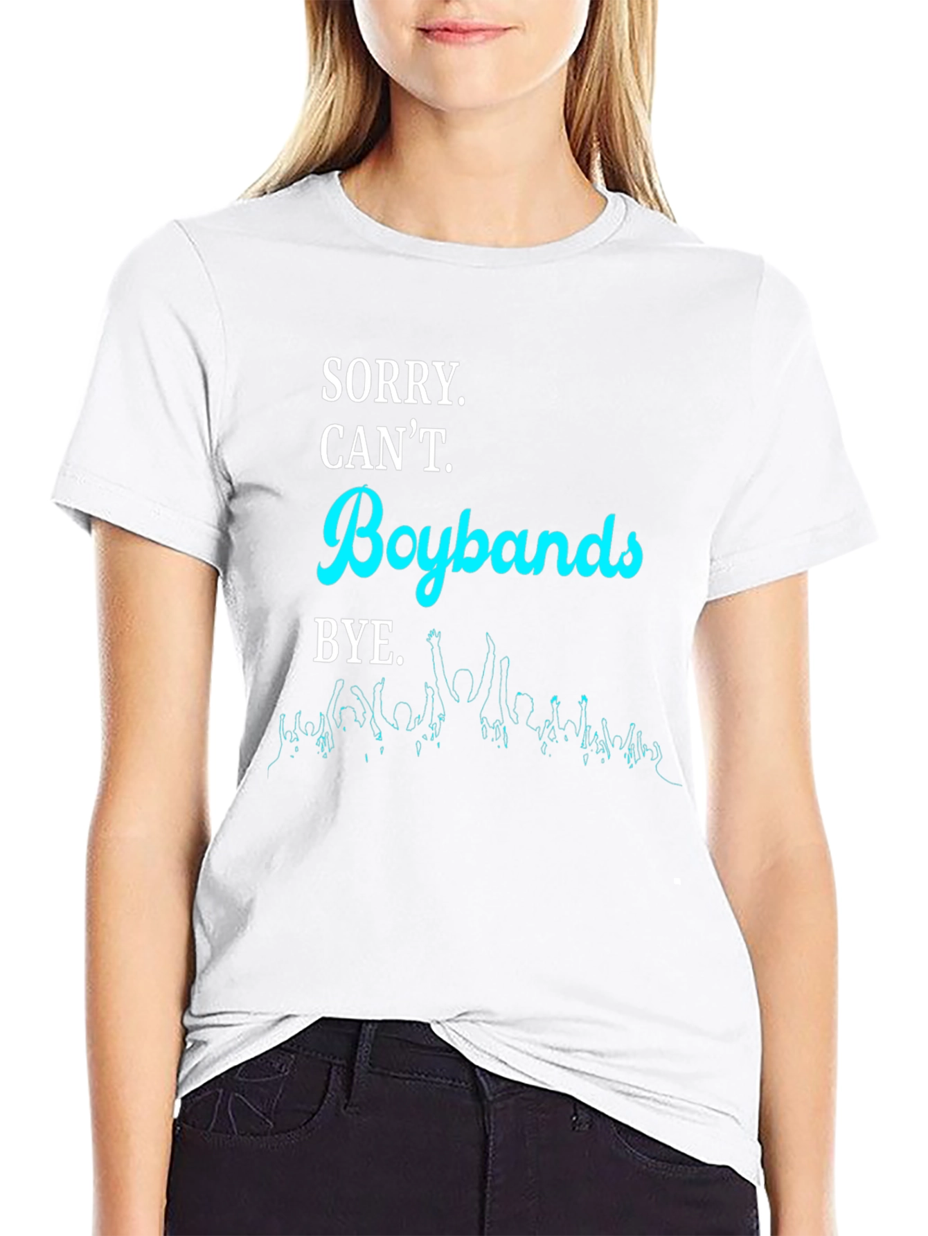 Black Boybands T-Shirt - Sorry Can't Bye Tee view 9