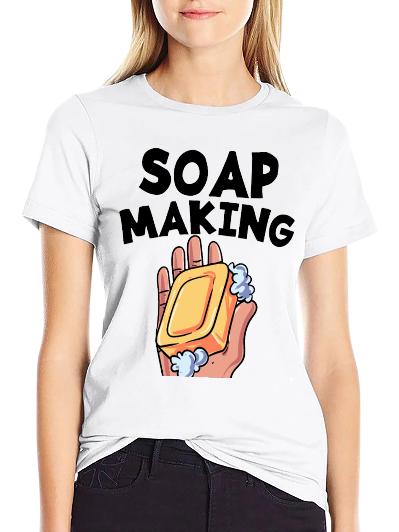 Black Soap Making Graphic T-Shirt view 9