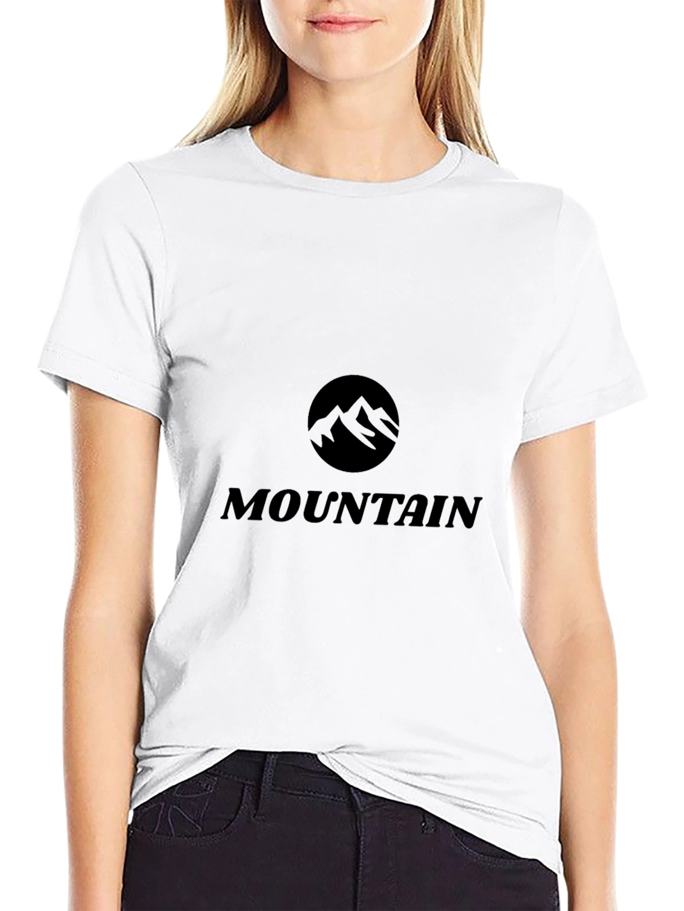 Black Mountain Graphic T-Shirt - Black Cotton Tee view 9
