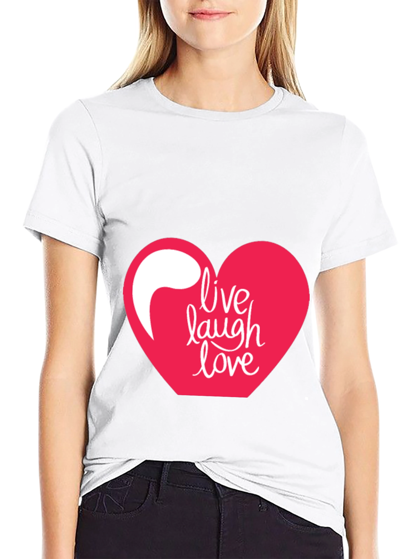 Black Live Laugh Love T-Shirt view 9
