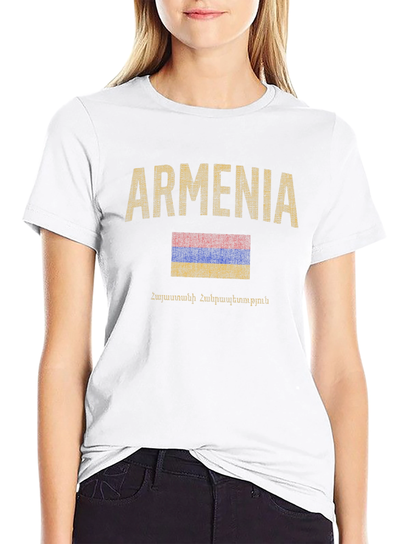 Armenia Flag T-Shirt - Distressed Graphic Tee - 9