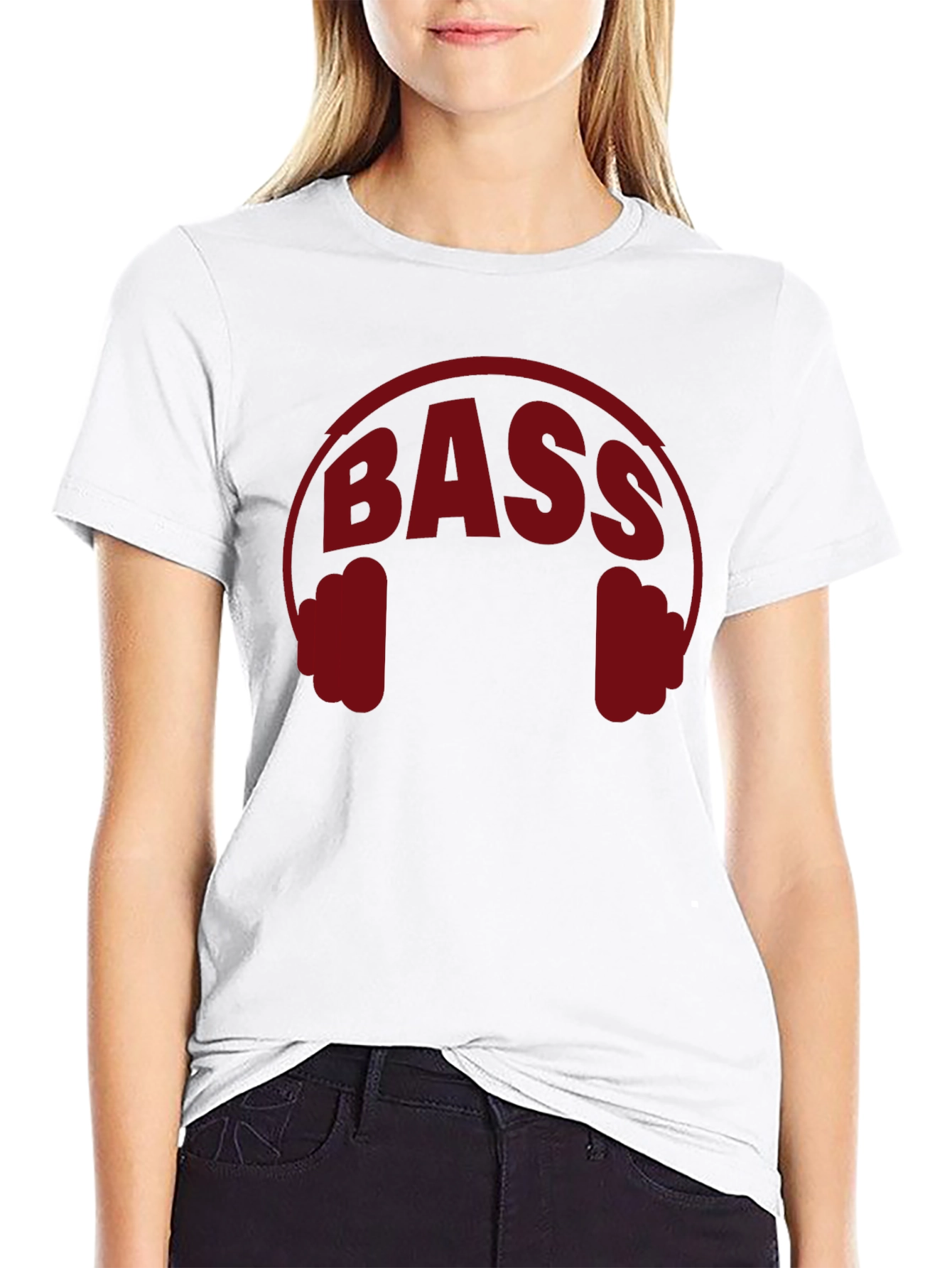 Black Bass Headphones Graphic T-Shirt - Music Lover Tee view 9