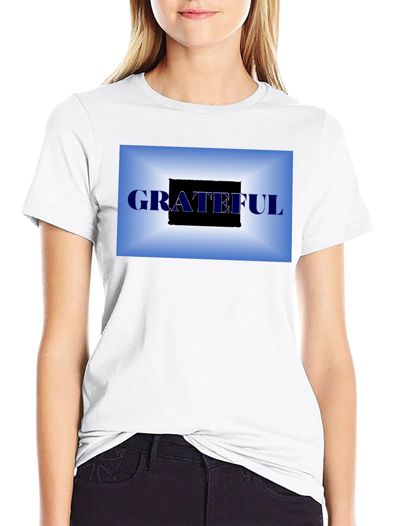 Black Grateful Graphic T-Shirt - Black view 9