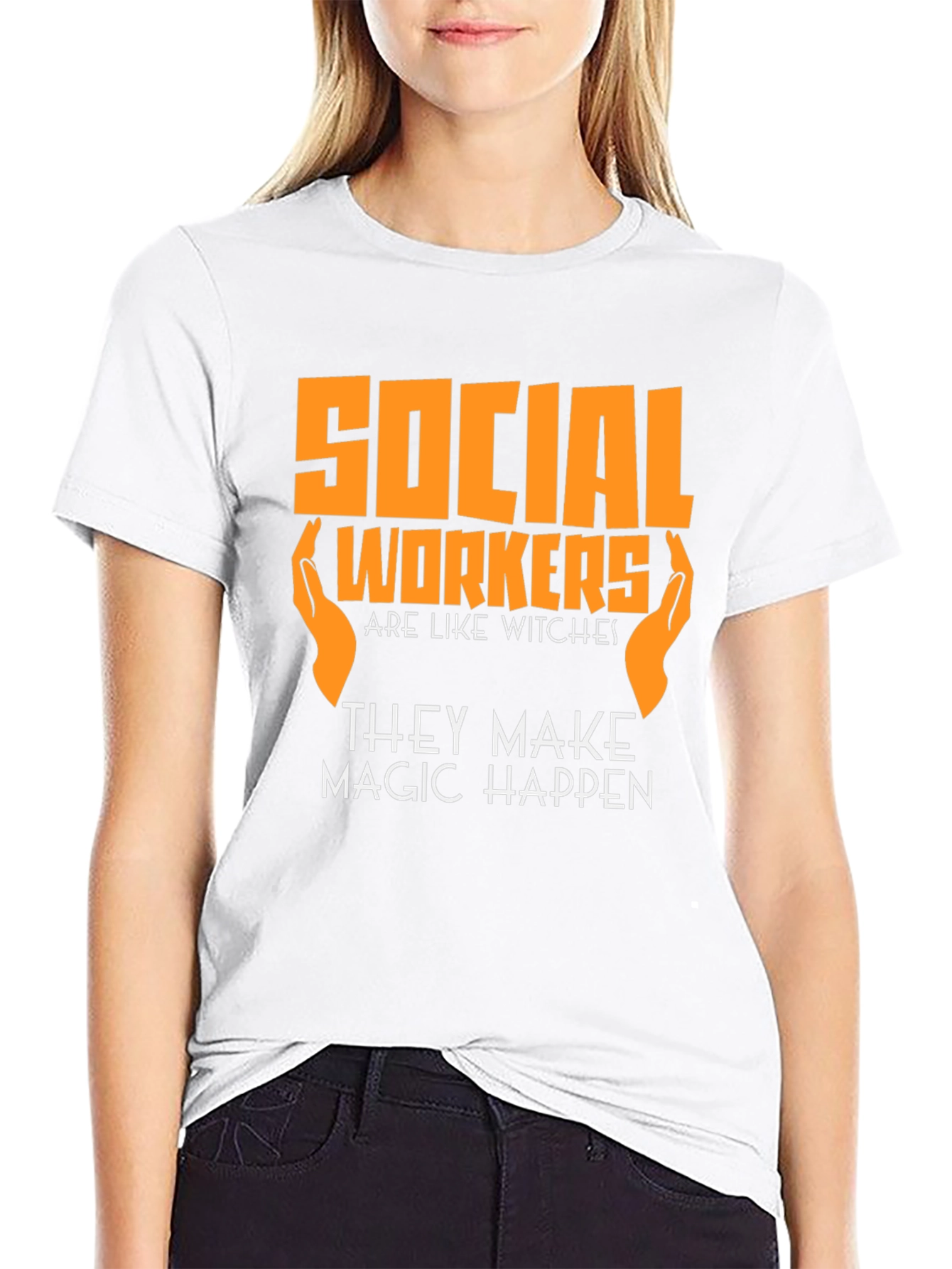 Black Social Worker Magic T-Shirt view 9