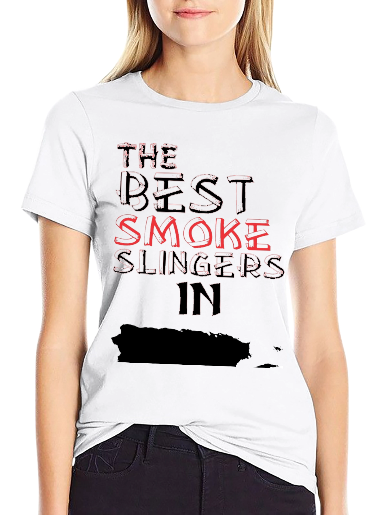 Black The Best Smoke Slingers T-Shirt view 9