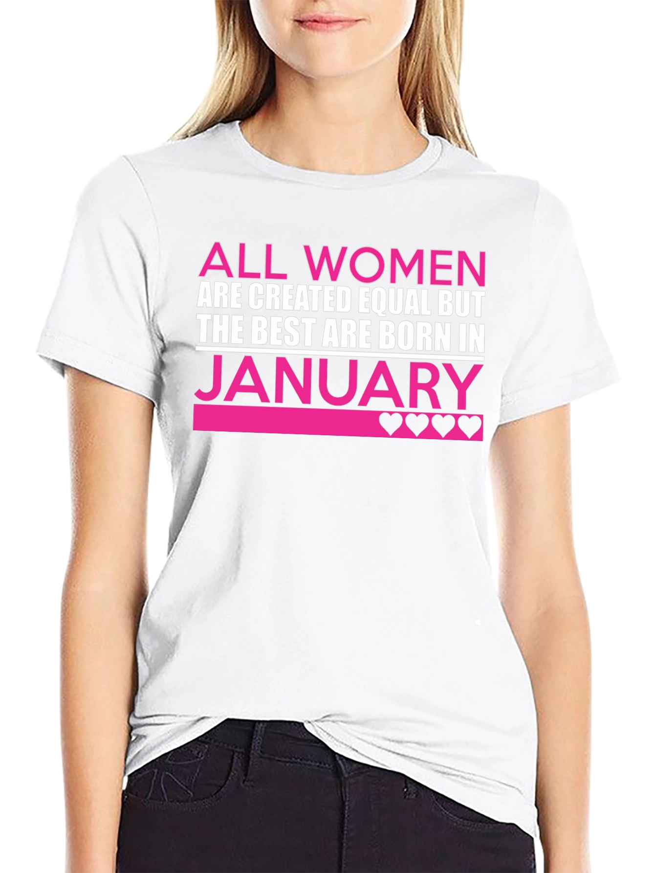 Women's January Birthday T-Shirt - 9
