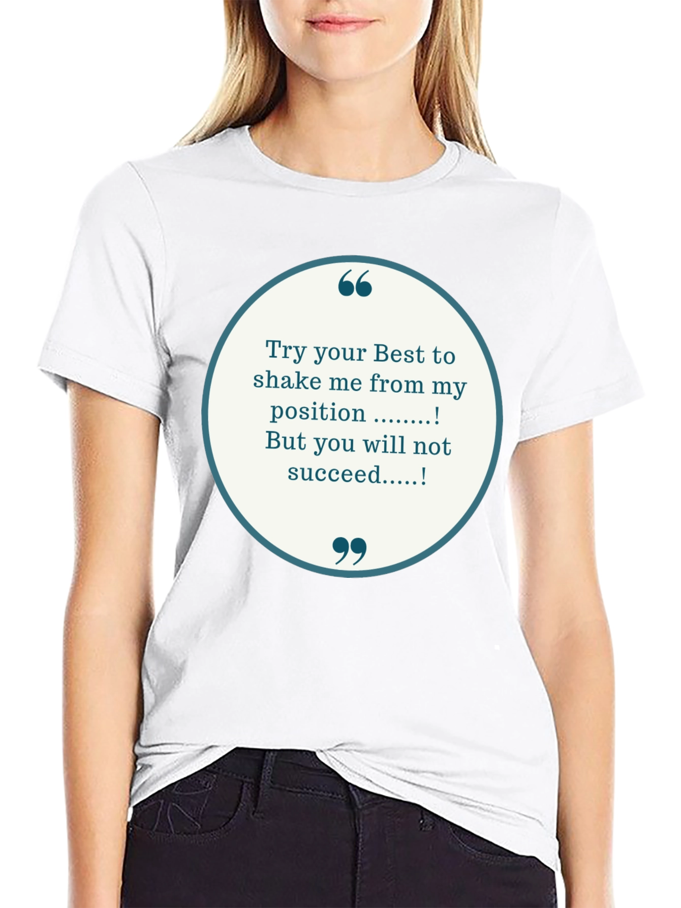 Black Motivational T-Shirt - Try Your Best view 9