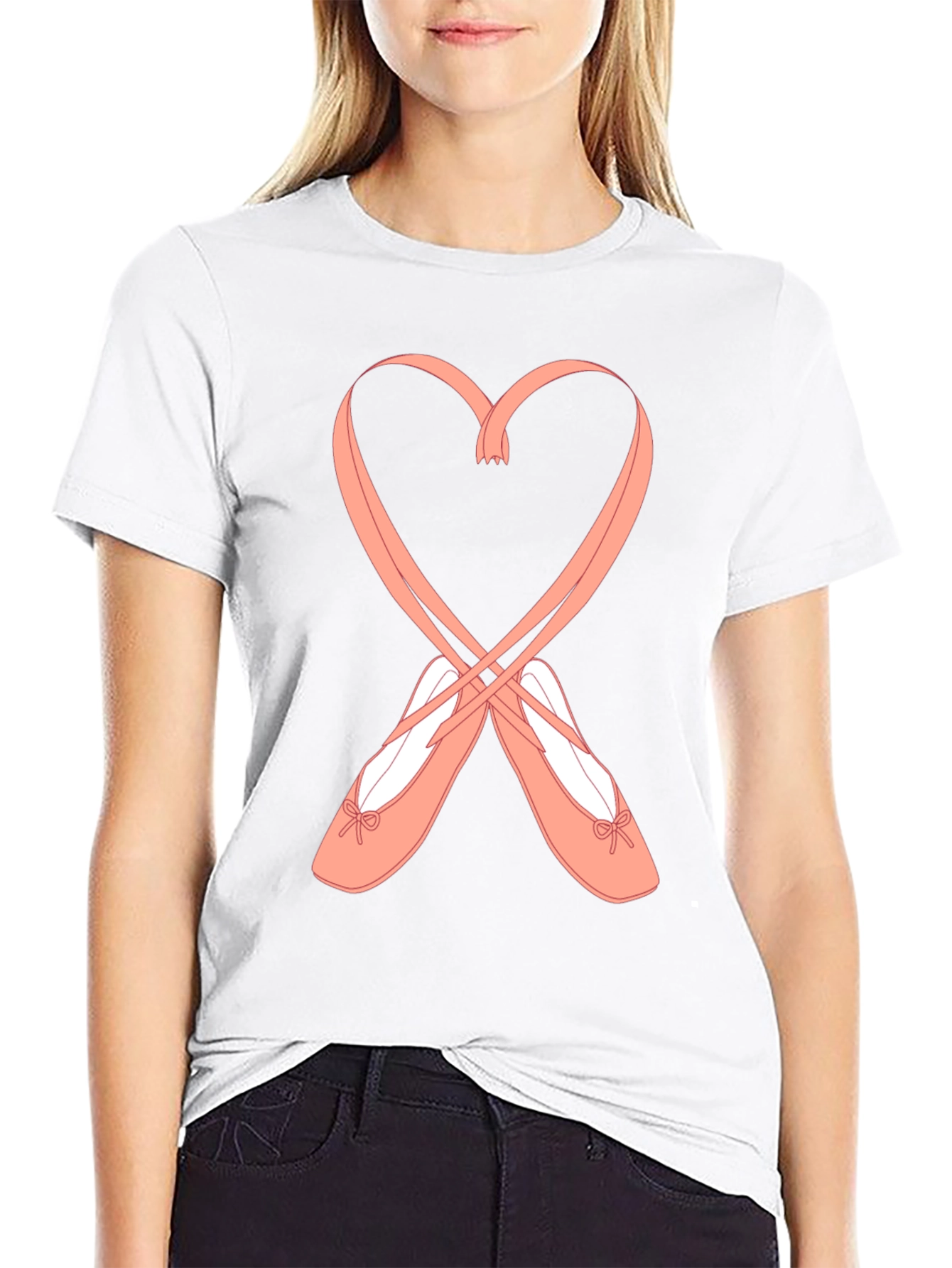 Black Ballet Heart T-Shirt view 9