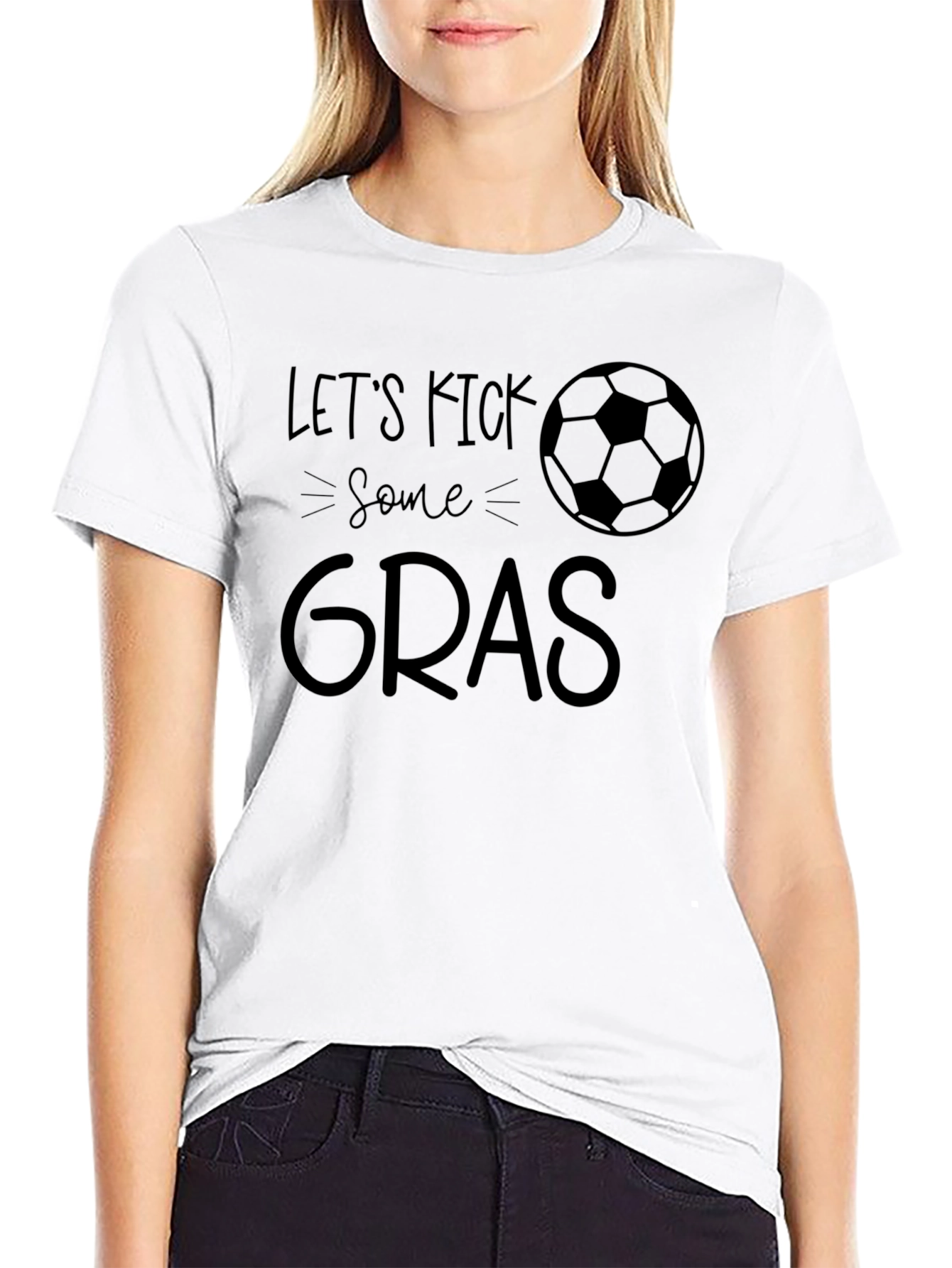 Black Let's Kick Some Gras T-Shirt view 9