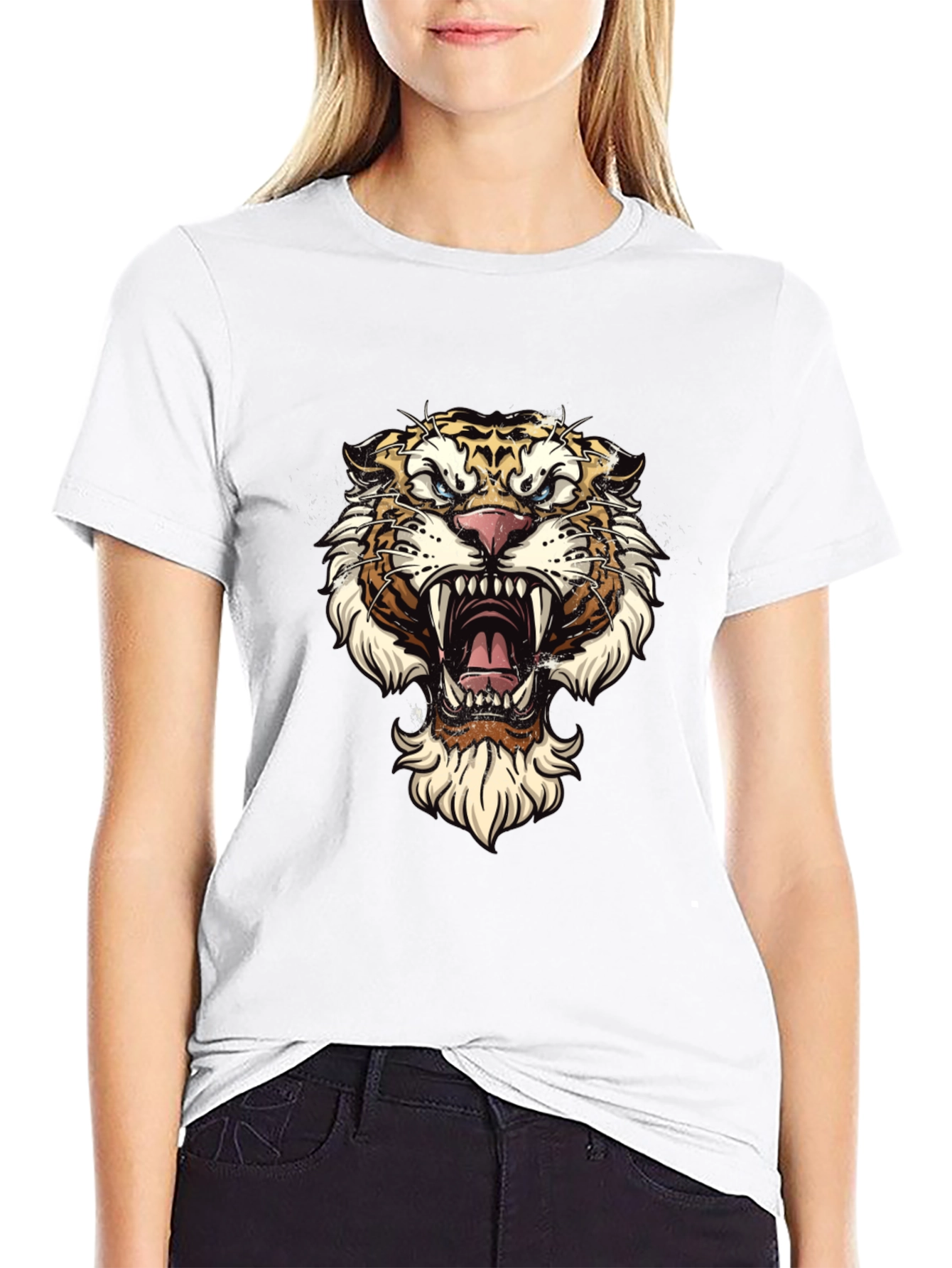 Black Tiger Graphic Tee - Fierce Style view 9