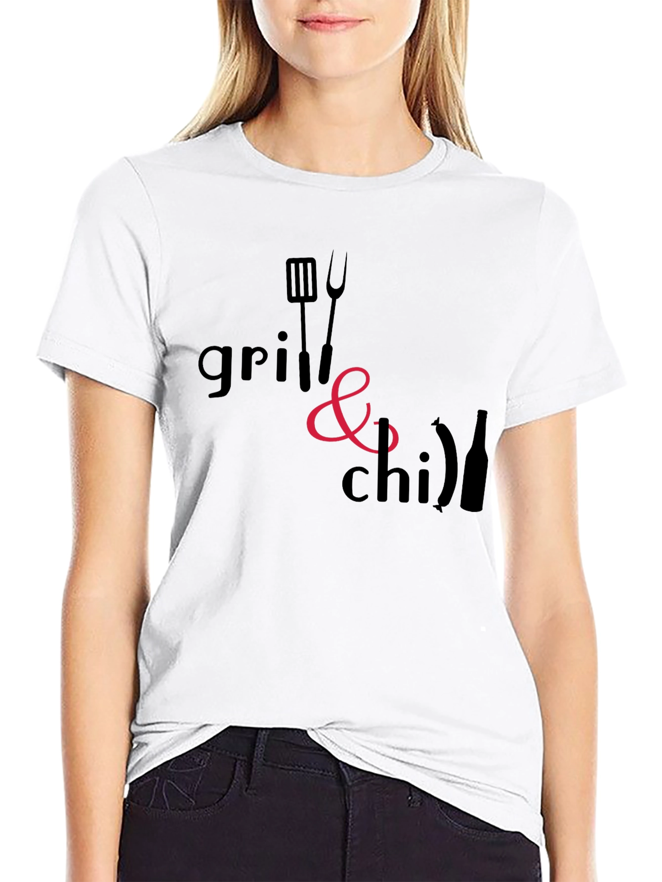 Black Grill & Chill Black T-Shirt - BBQ Ready view 9