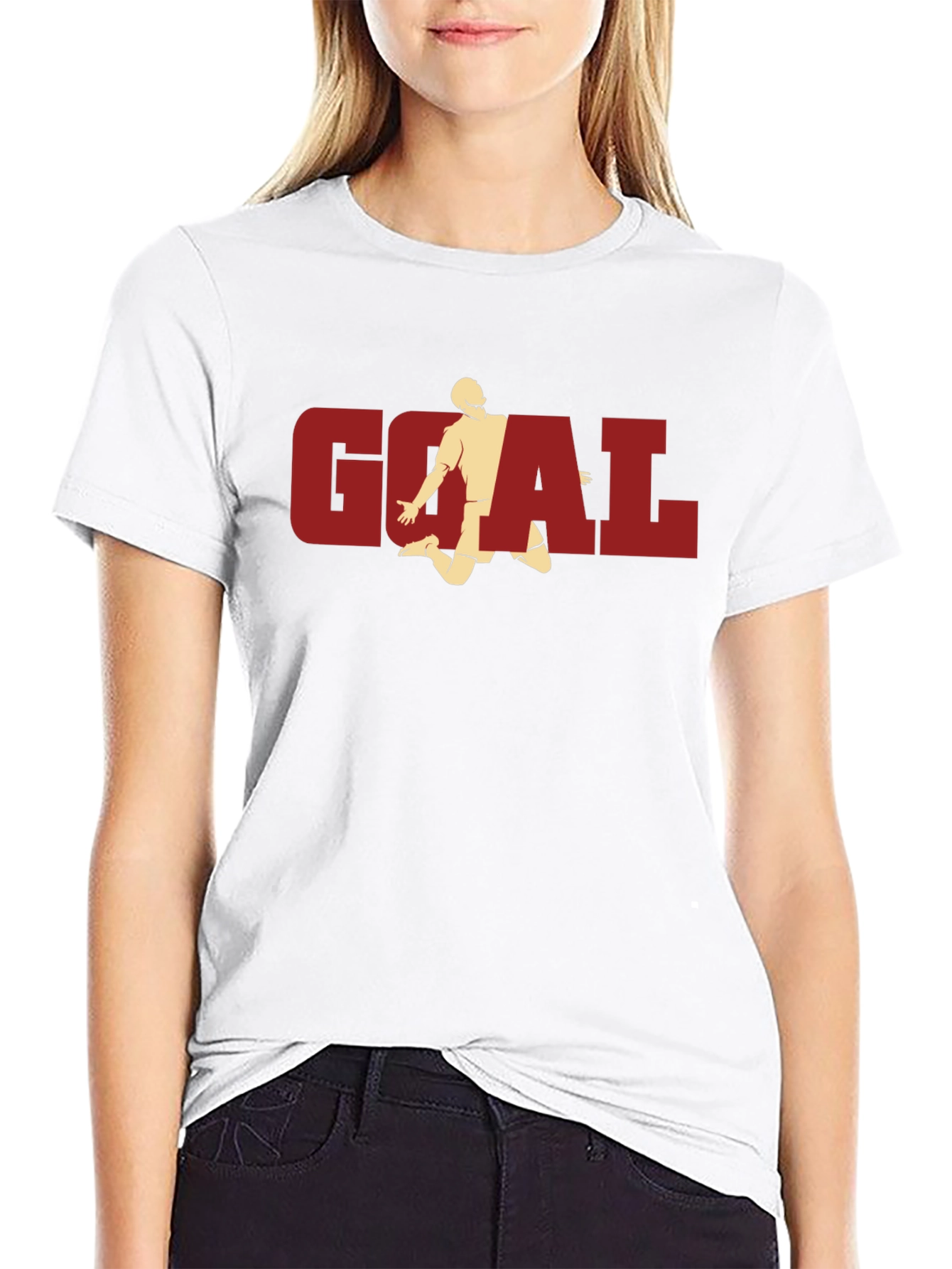 Black Goal! Graphic Tee - Black Cotton T-Shirt view 9
