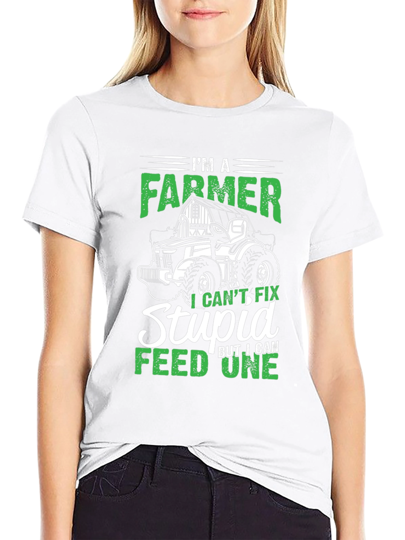 Black I'm A Farmer T-Shirt - Funny Farming Tee view 9