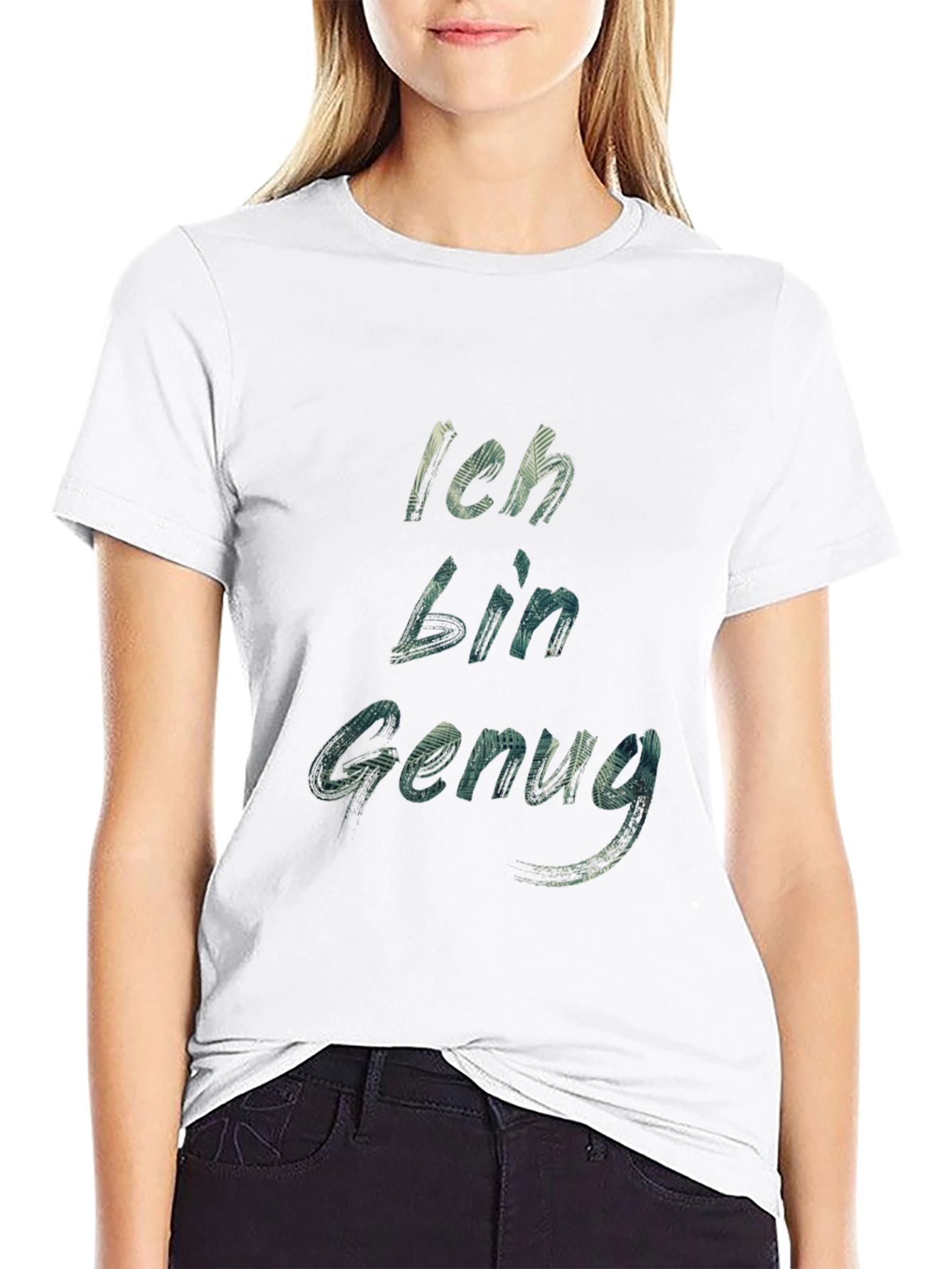 Black Ich Bin Genug T-Shirt - Black view 9
