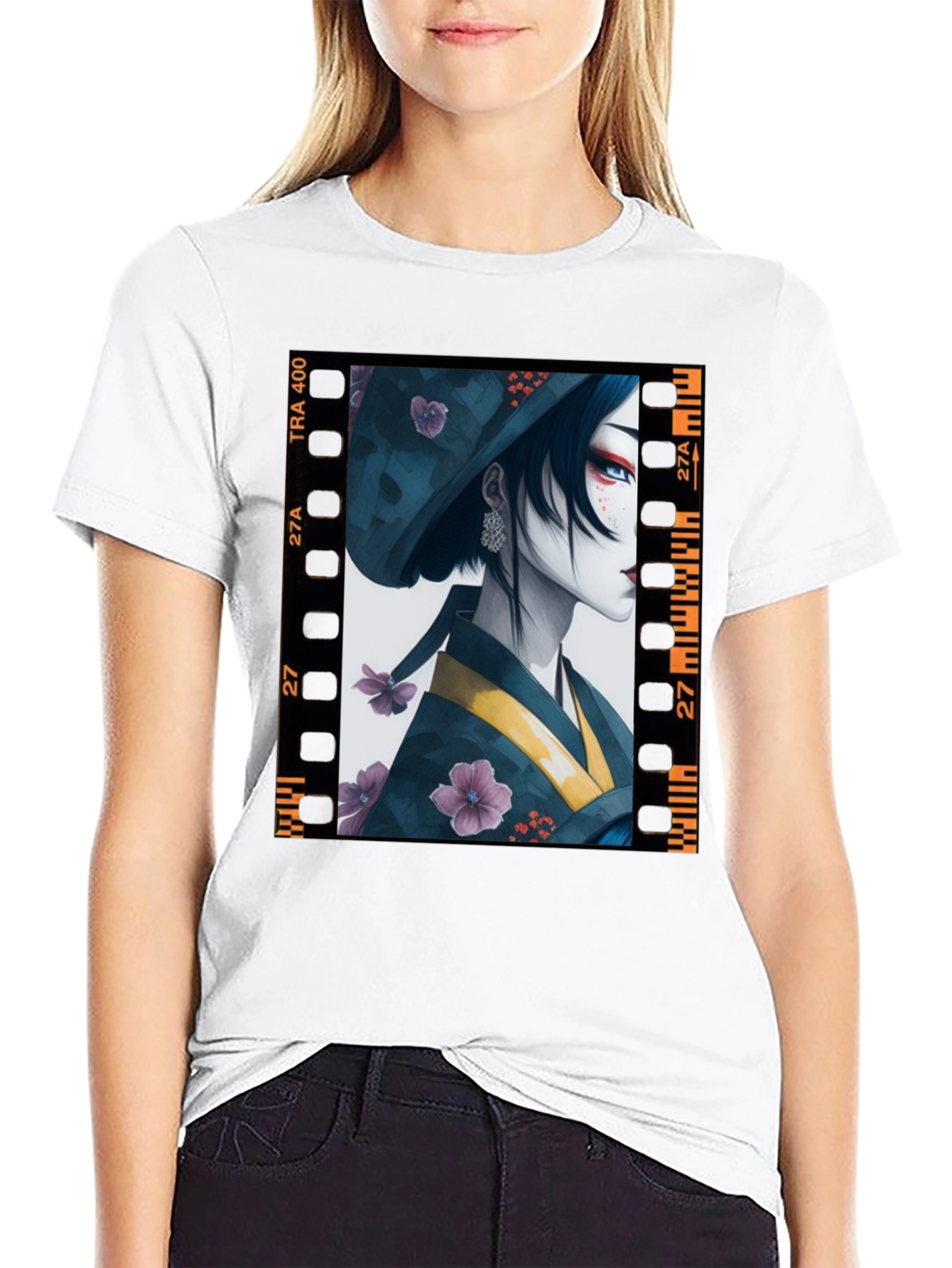 Black Film Geisha Graphic Tee view 9