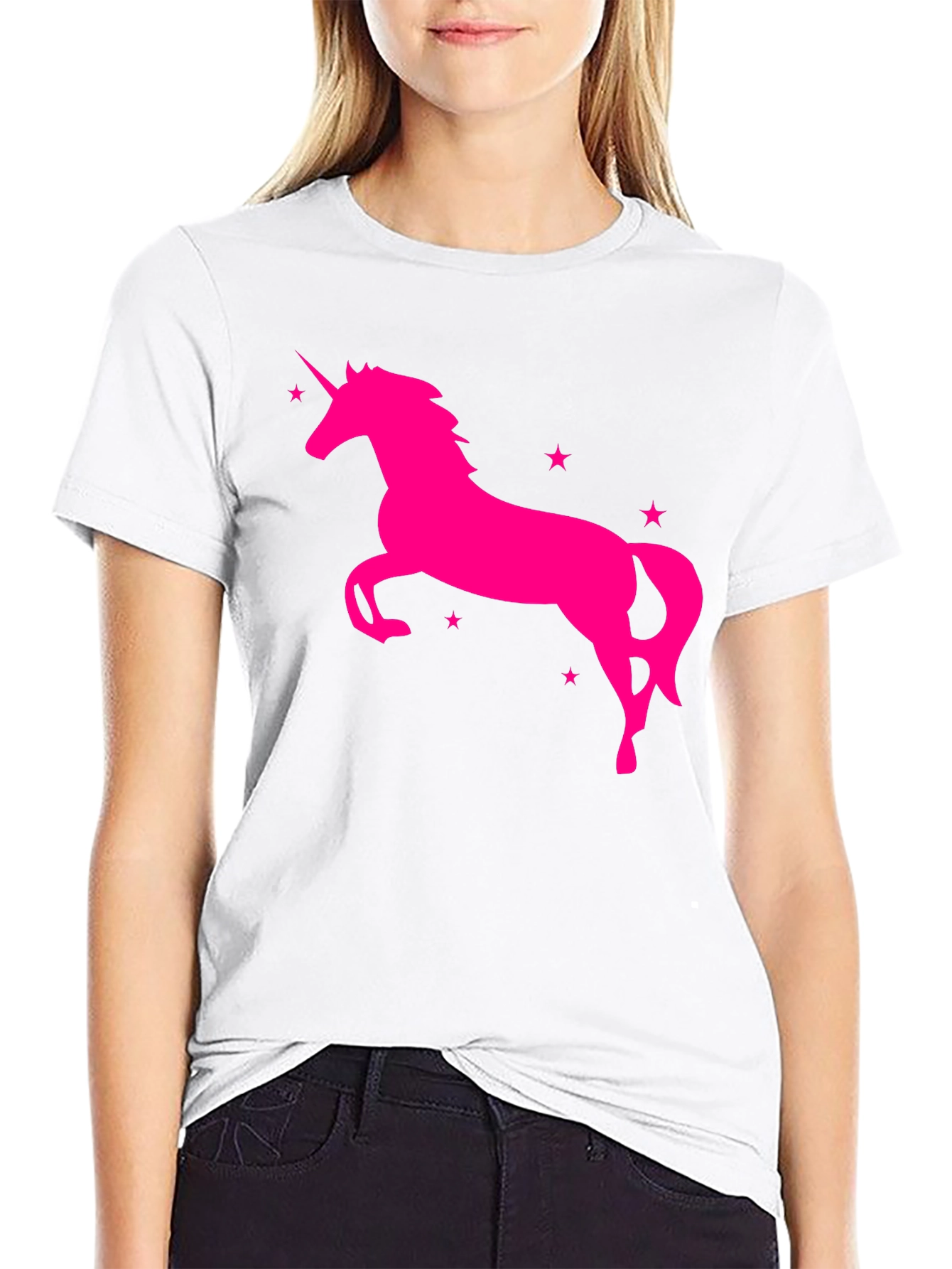 Black Unicorn Graphic Tee - Men's Black Shirt view 9