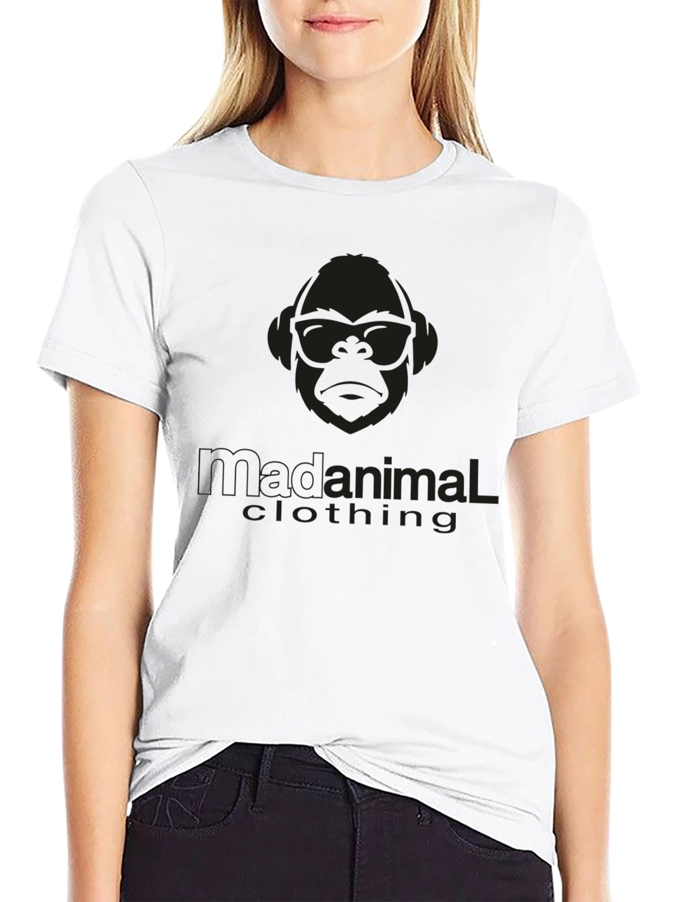 Black Urban Animal Crew Neck T-Shirt view 9