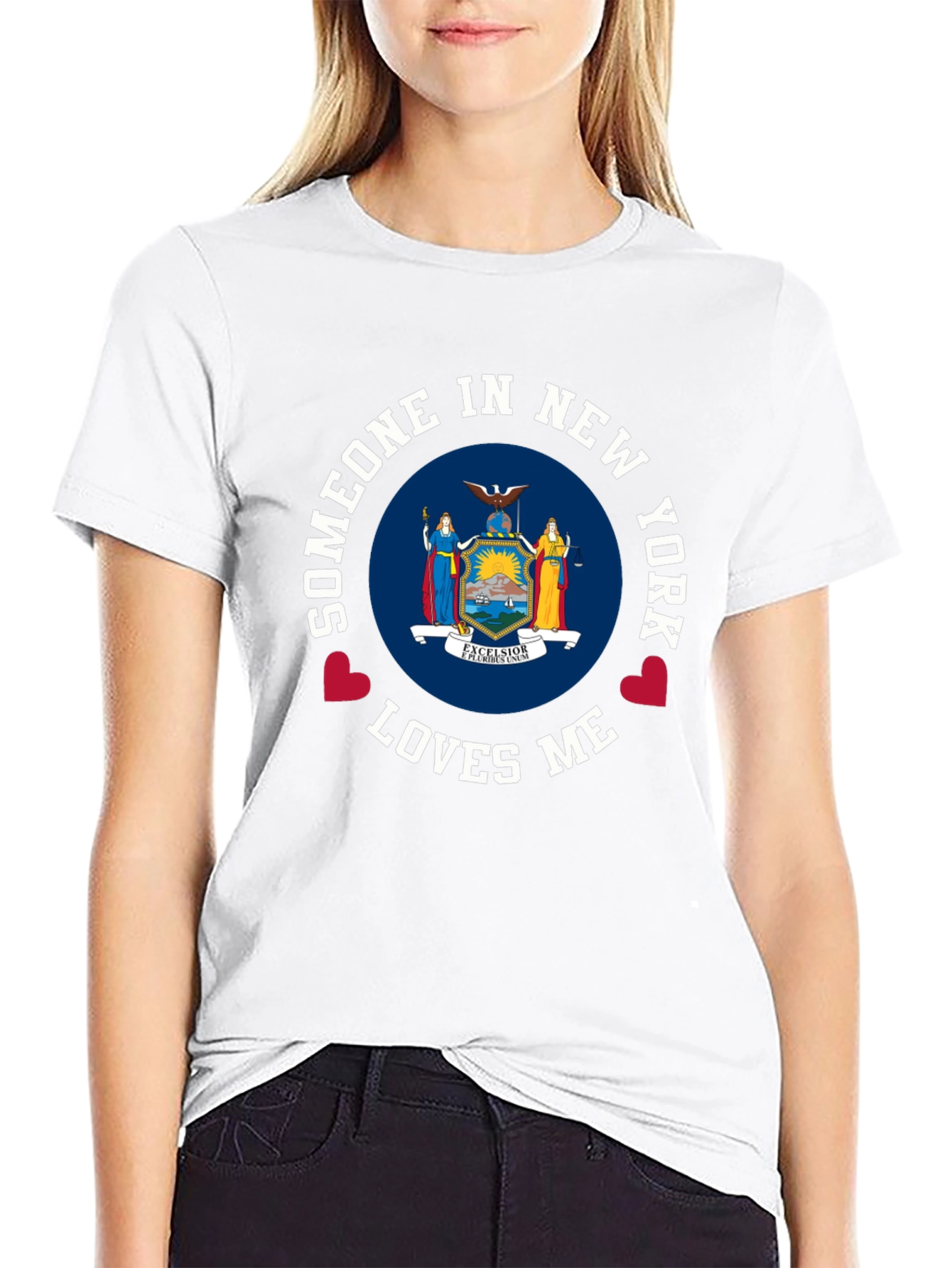 Black New York Loves Me Graphic T-Shirt view 9