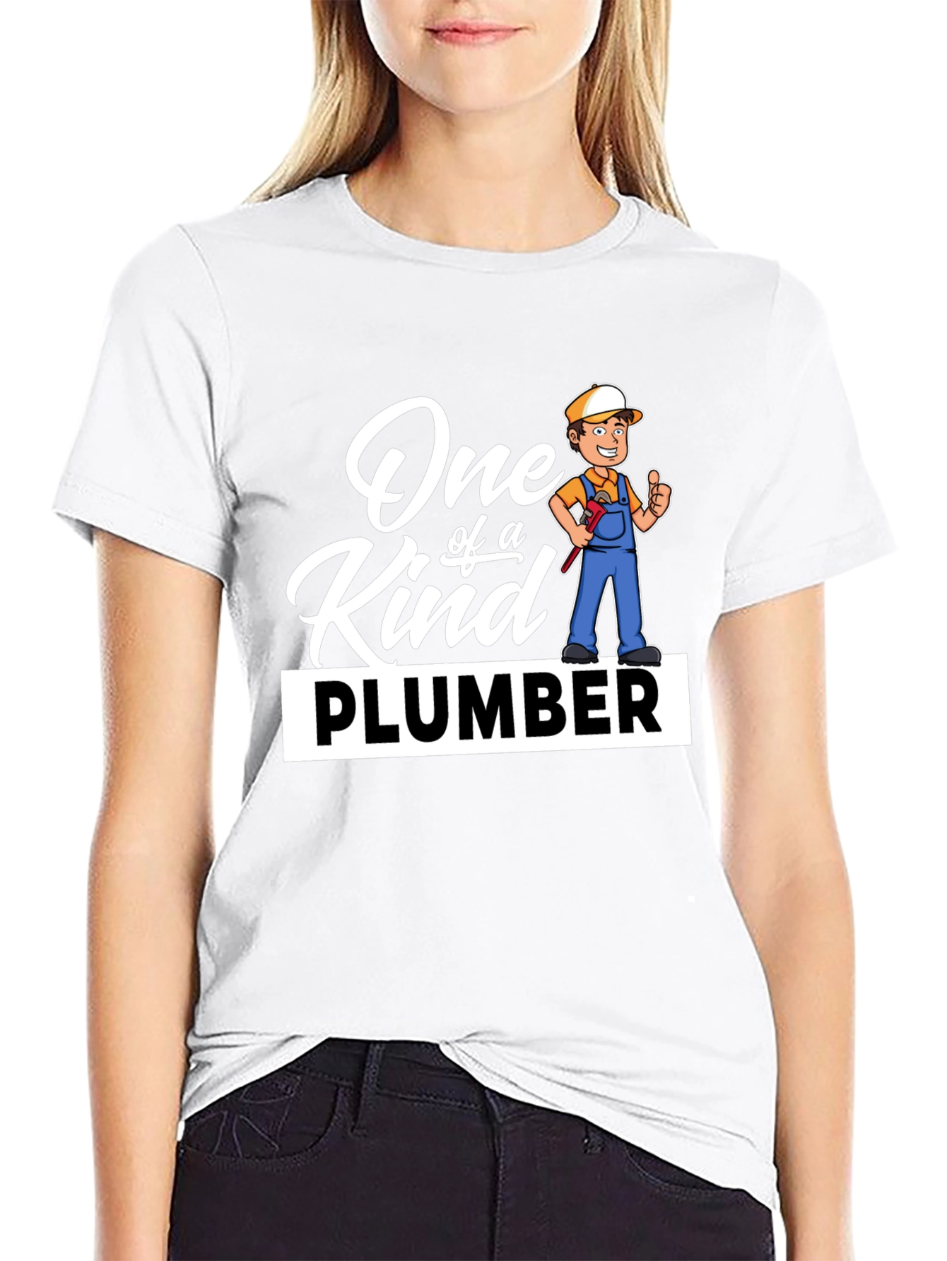 Black One of a Kind Plumber Graphic T-Shirt view 9