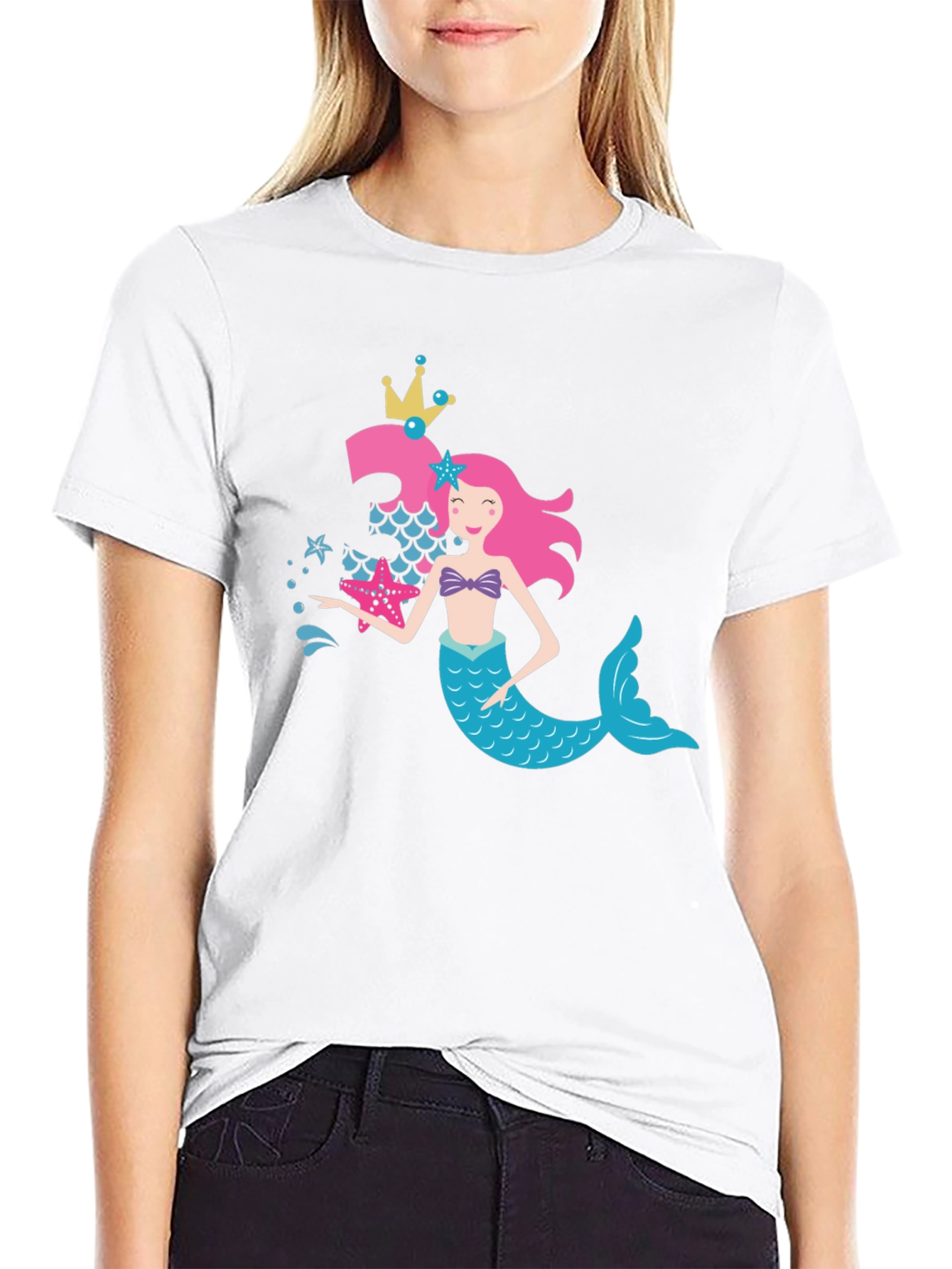 Mermaid Birthday Girl T-Shirt - 9