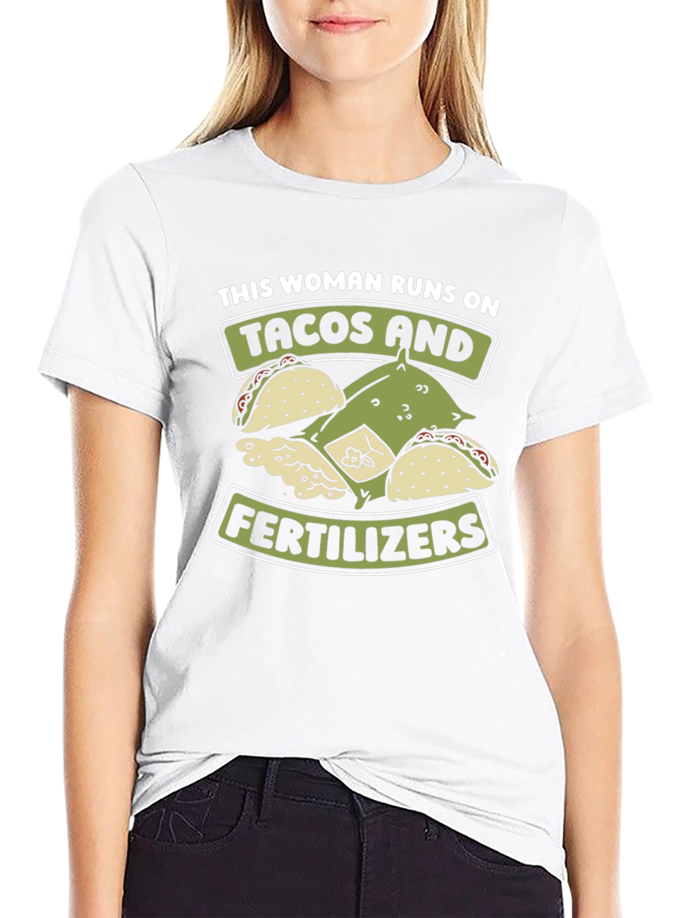 Black Tacos and Fertilizer T-Shirt view 9