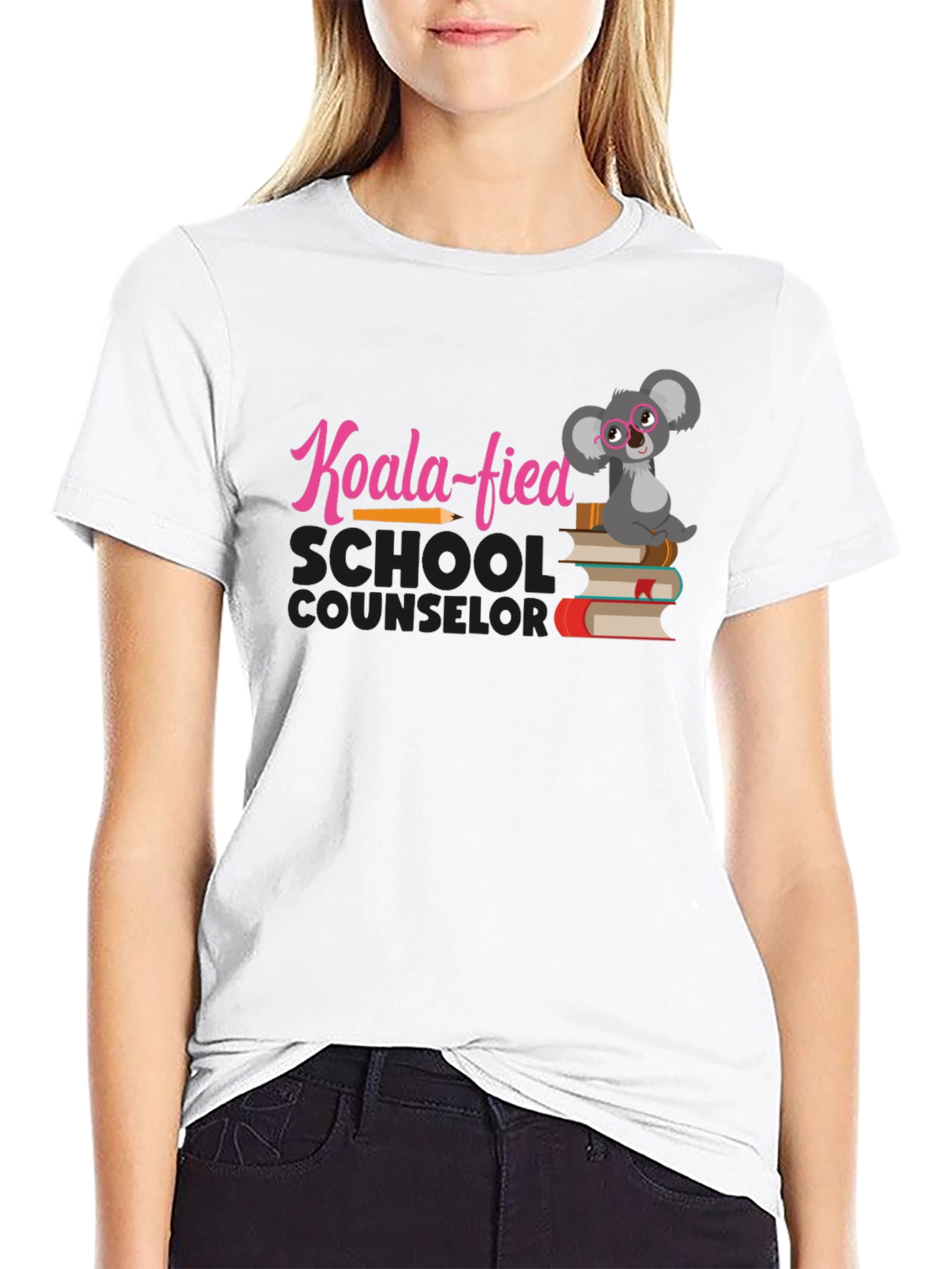 Black Koala-fied School Counselor T-Shirt view 9