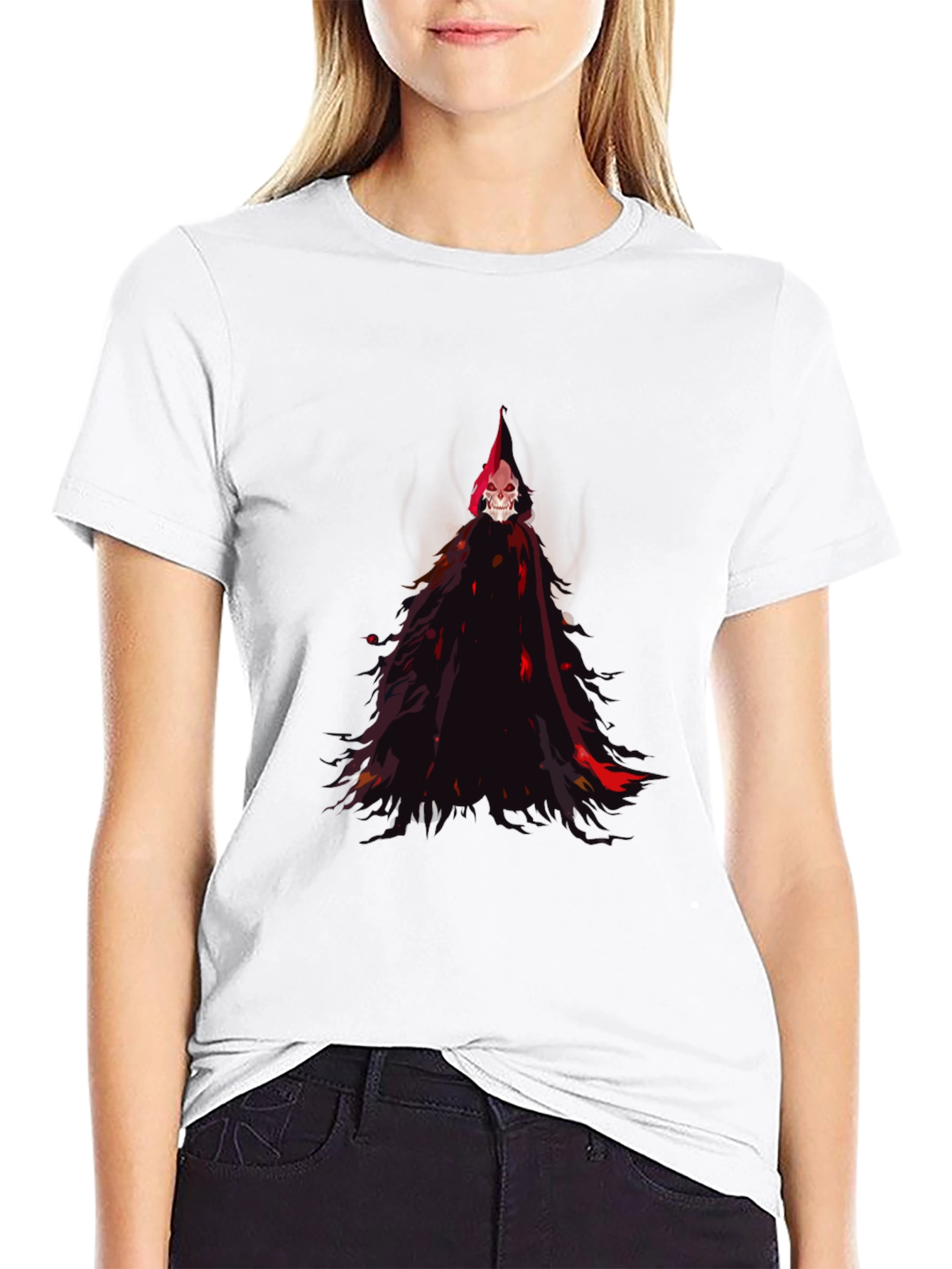 Black Grim Reaper Graphic Tee - Black view 9