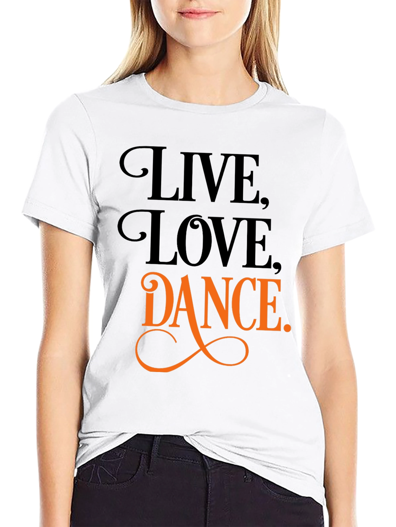 Black Live, Love, Dance Graphic Tee view 9