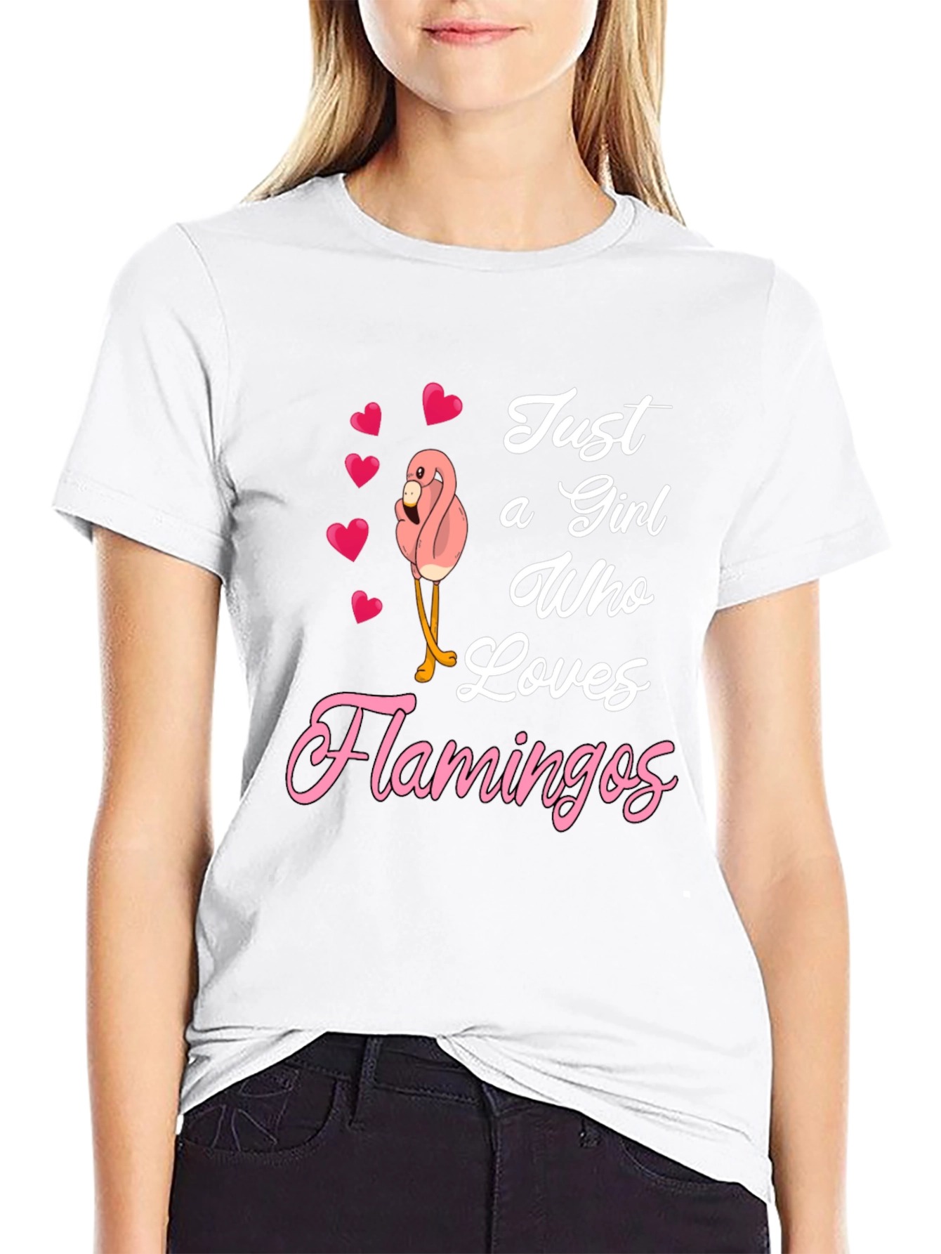 Black Girl's Flamingo Lover T-Shirt view 9