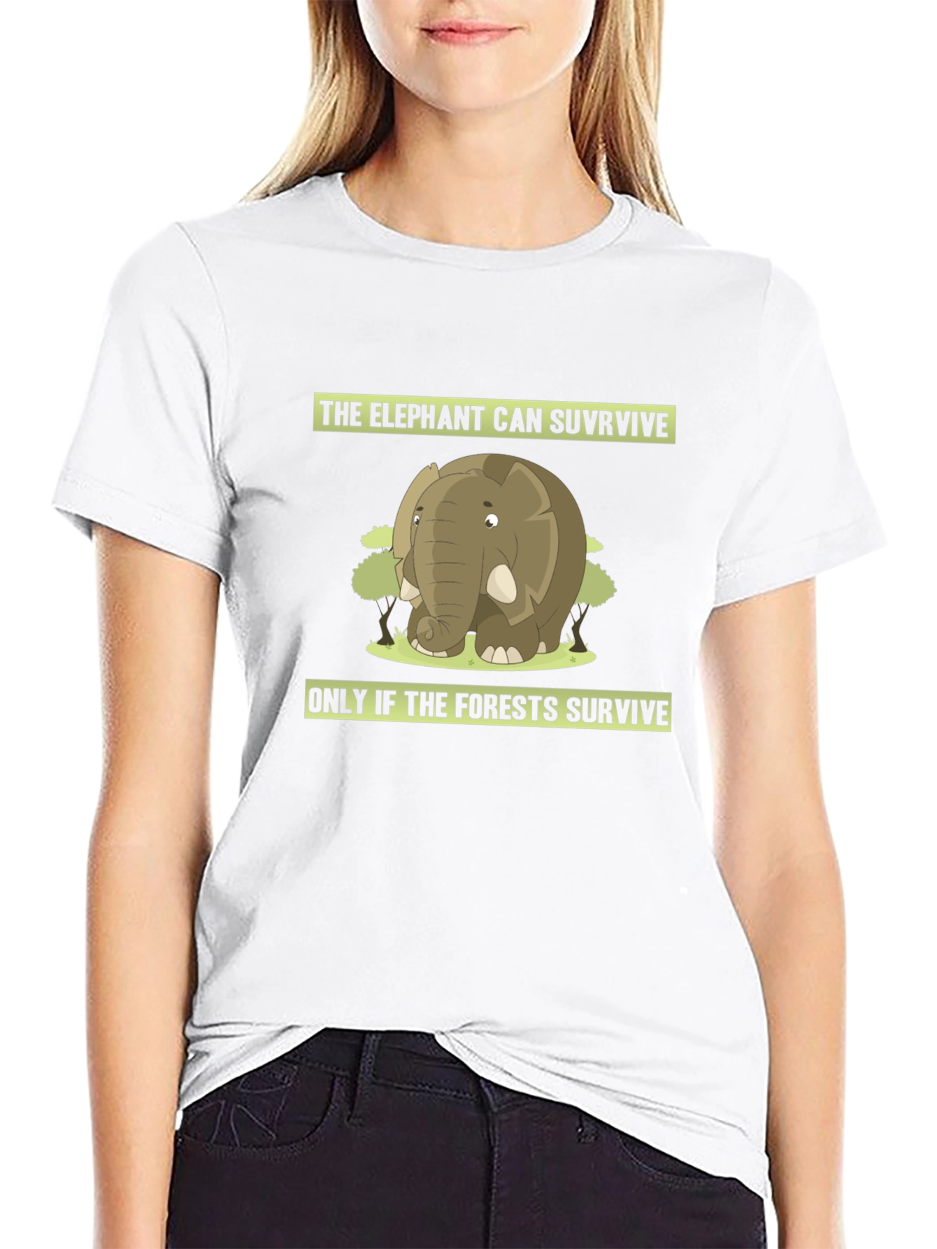 Black Elephant Conservation T-Shirt view 9