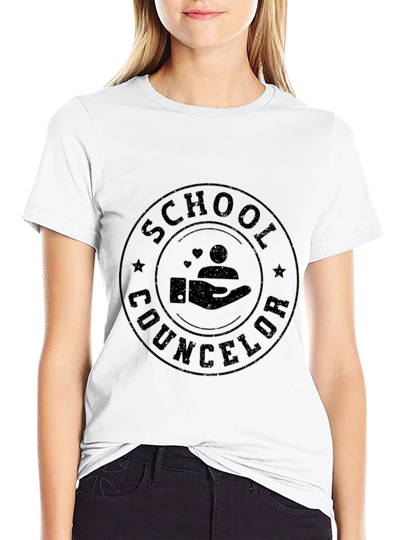 School Counselor T-Shirt - Helping Hand Graphic - 9