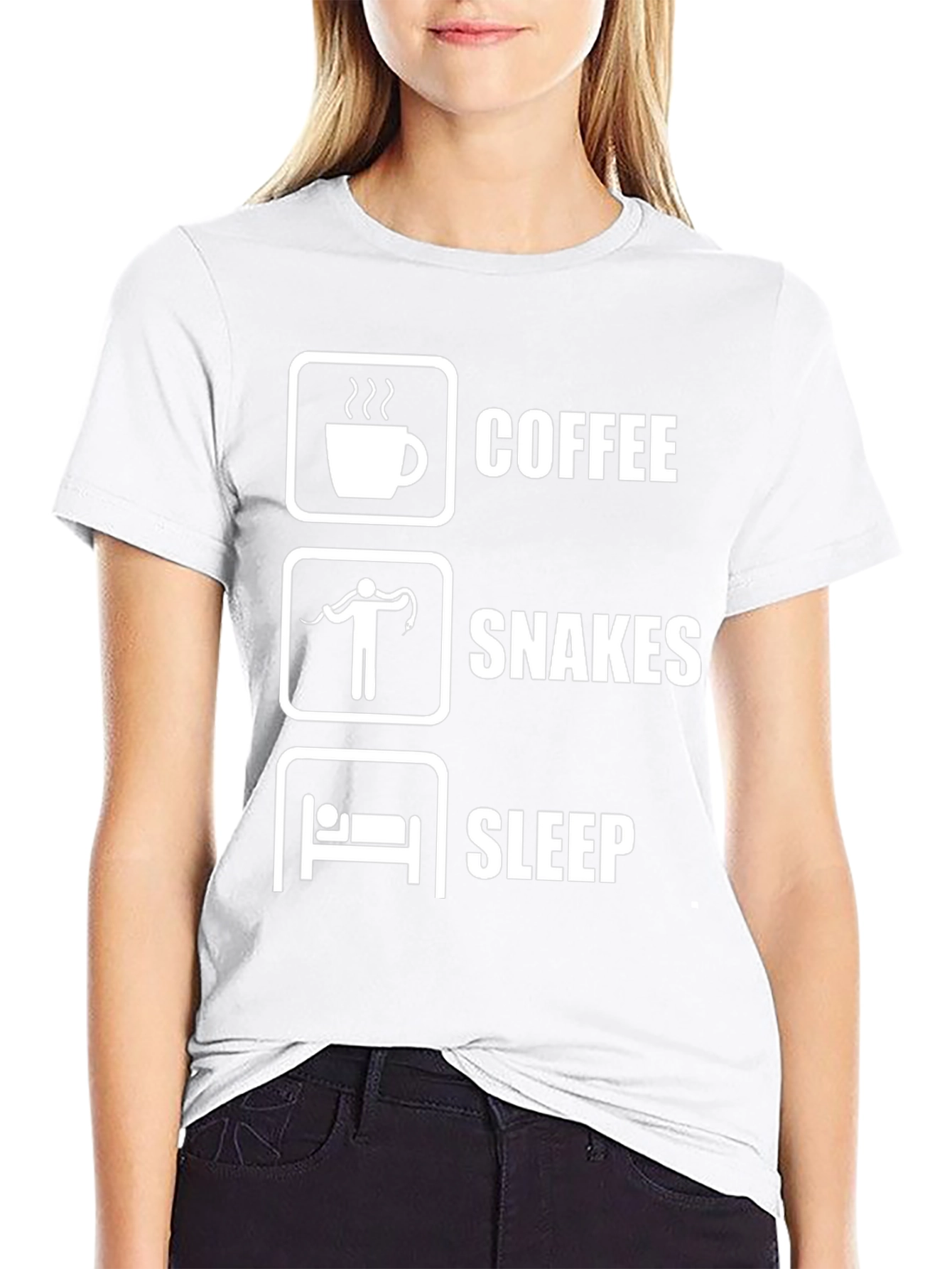 Black Coffee, Snakes, Sleep T-Shirt view 9