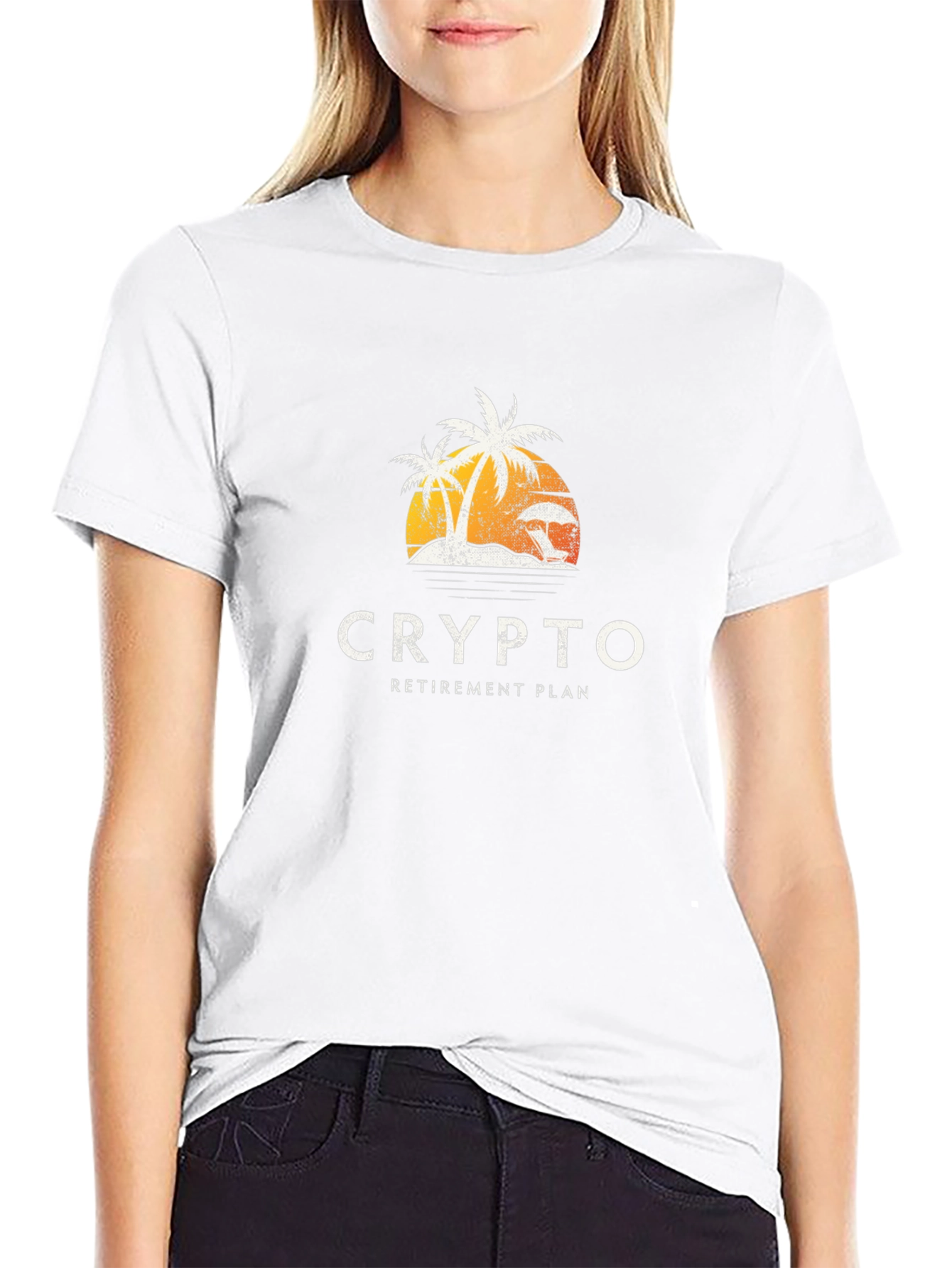 Black Crypto Retirement Plan T-Shirt view 9