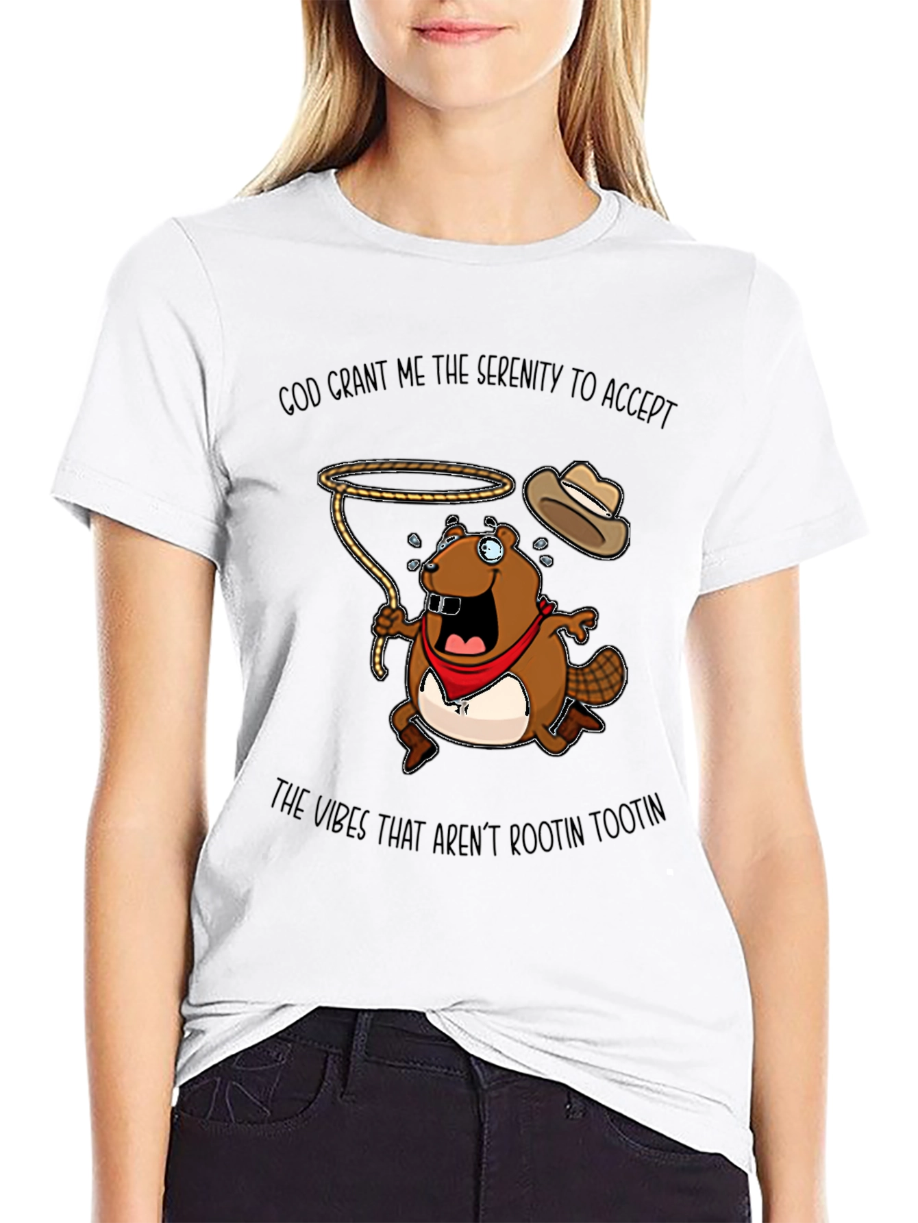 Black Rootin Tootin Beaver Graphic Tee view 9