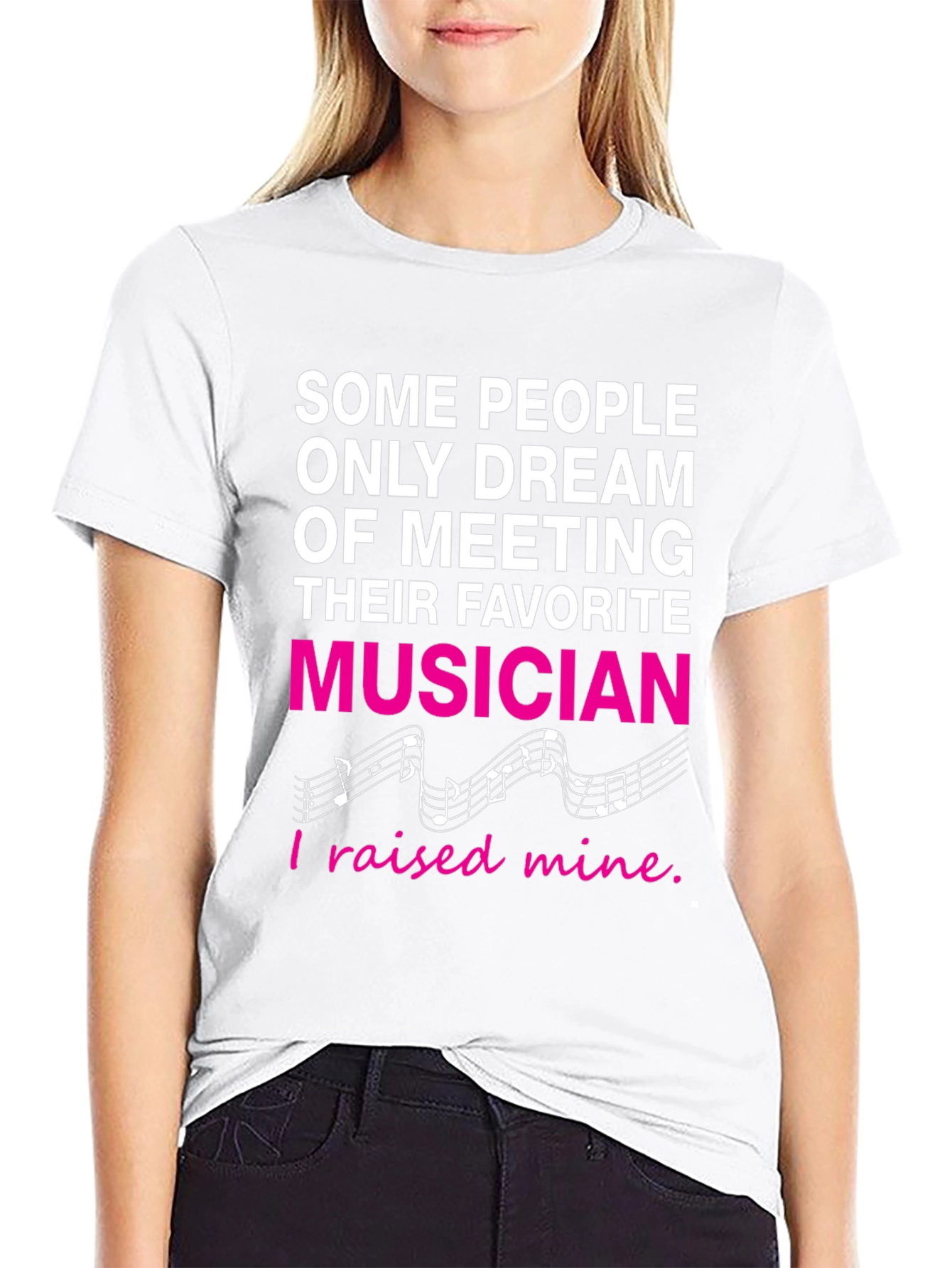Black Proud Parent Musician Graphic T-Shirt view 9