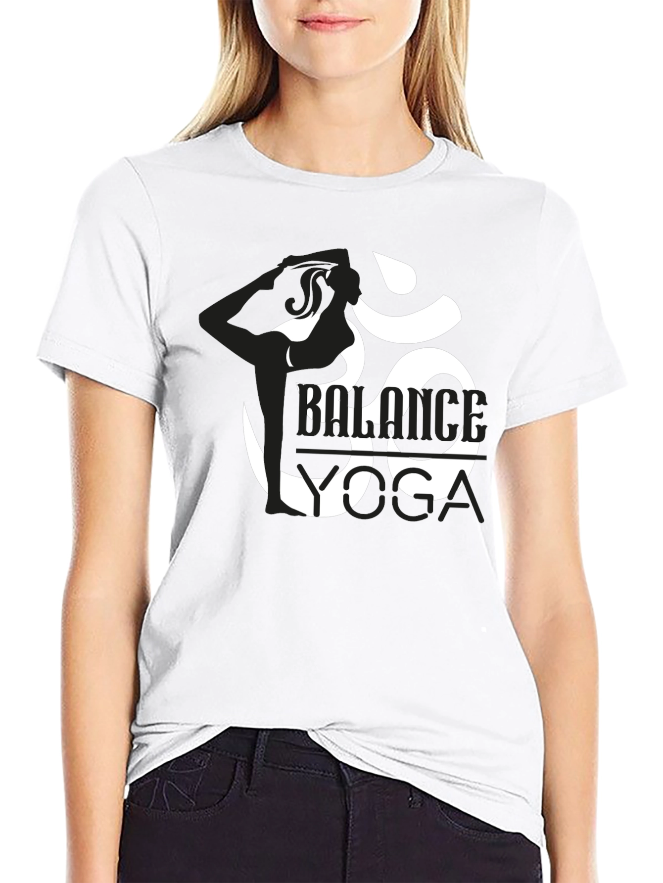 Black Balance Yoga Black T-Shirt view 9