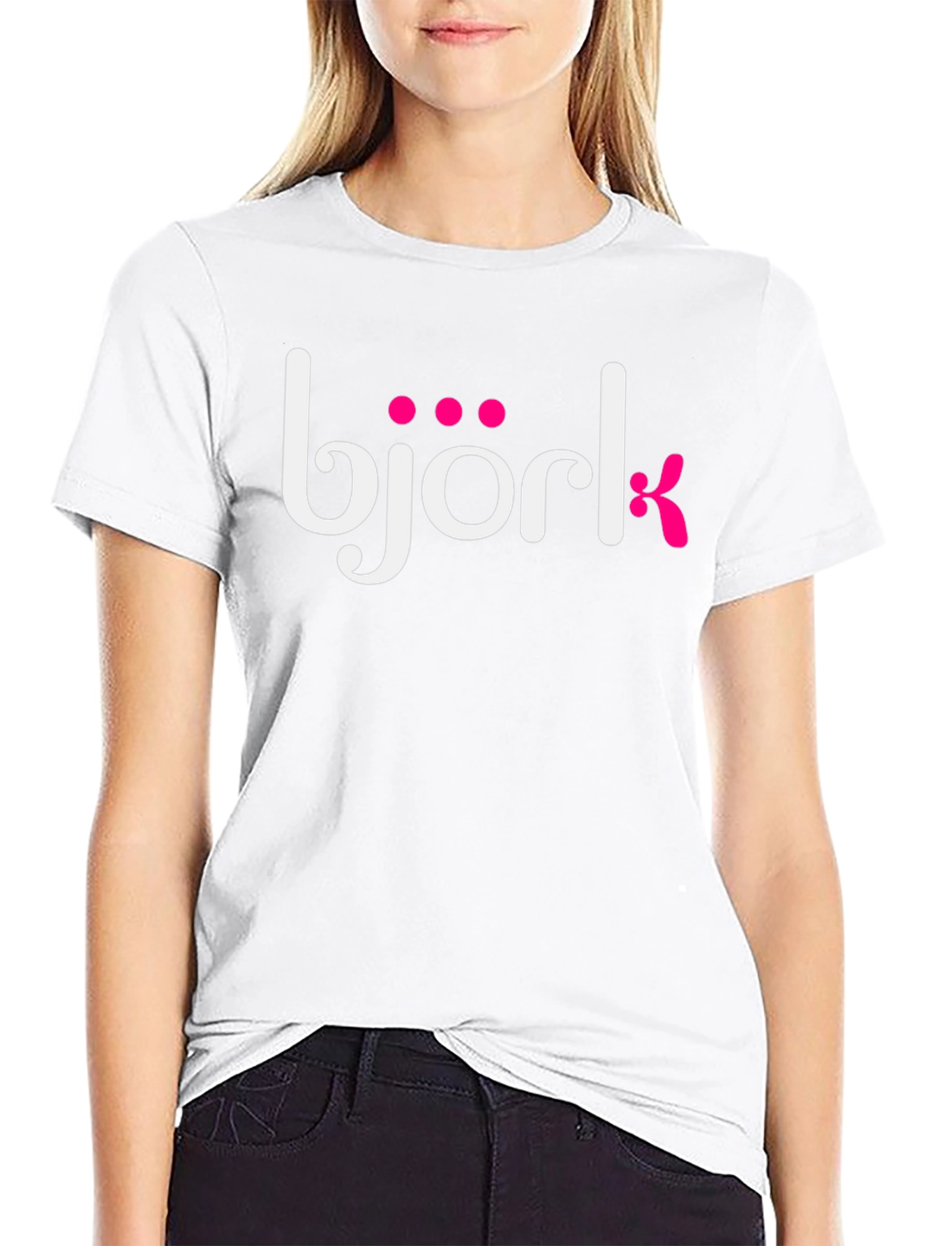 Black Bjork T-Shirt - Black Graphic Tee view 9