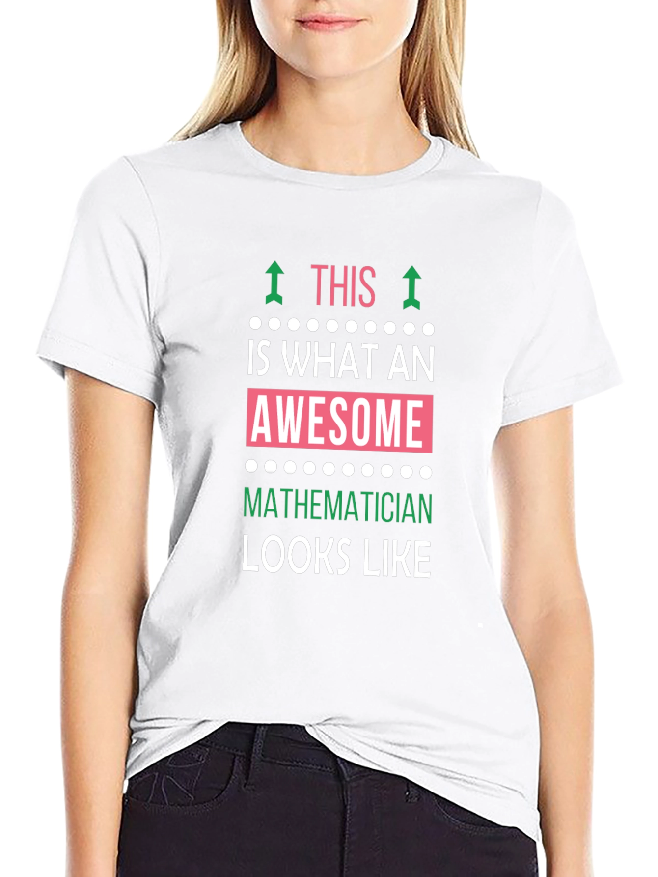 Black Awesome Mathematician T-Shirt view 9